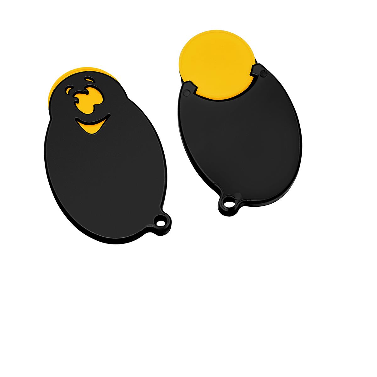 Chip gelb, Chiphalter schwarz