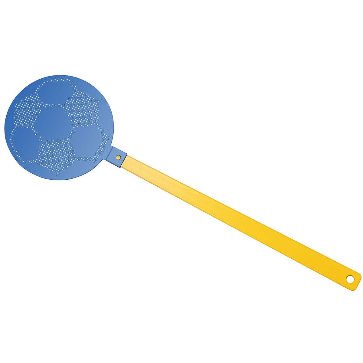 Griff gelb, Klatsche blau