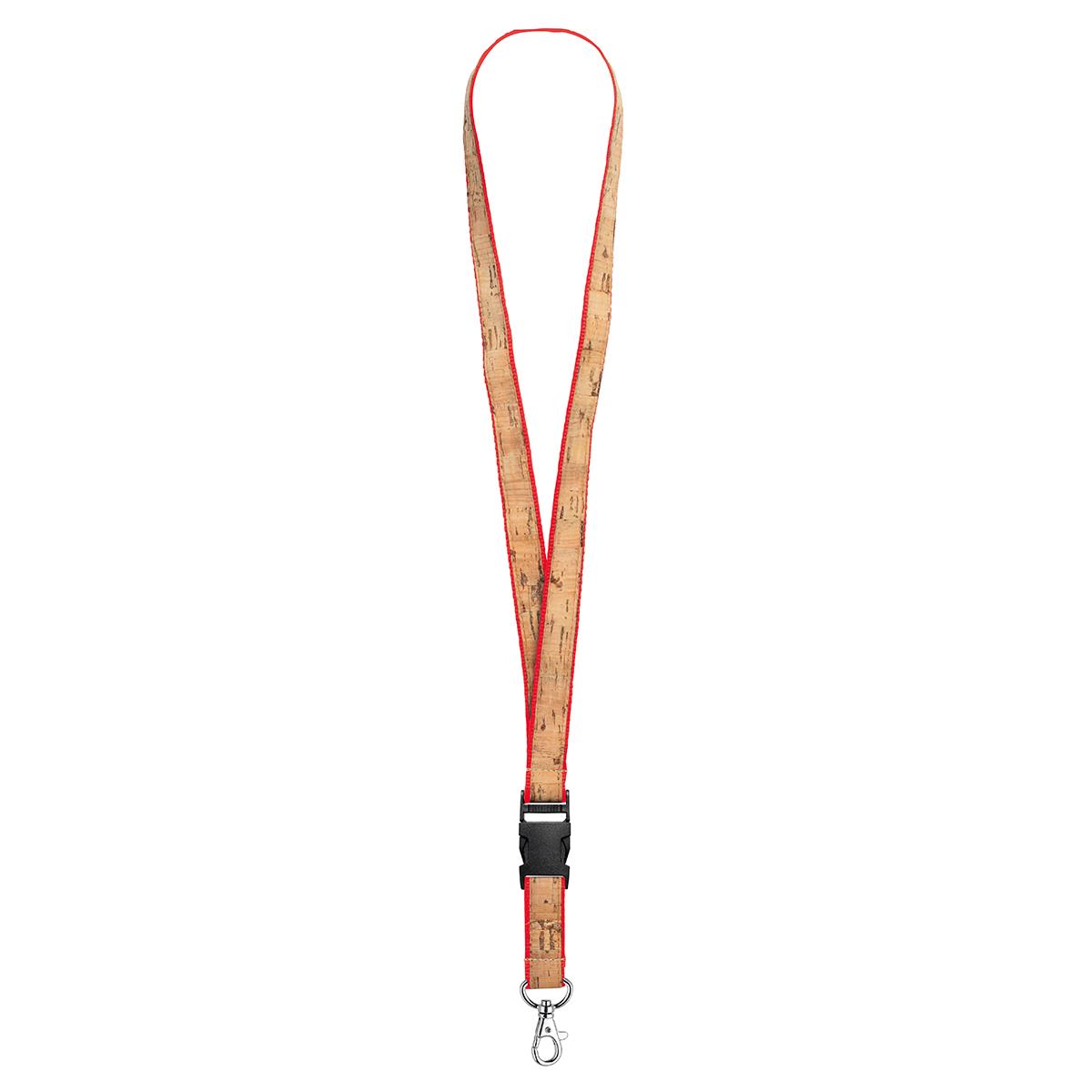 Band Signalrot (ca. Pantone 485C), Korkband beige