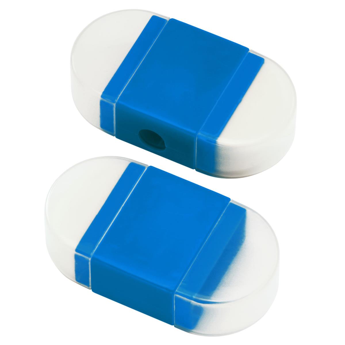 Gehäuse blau, Zusatzfarbe glasklar