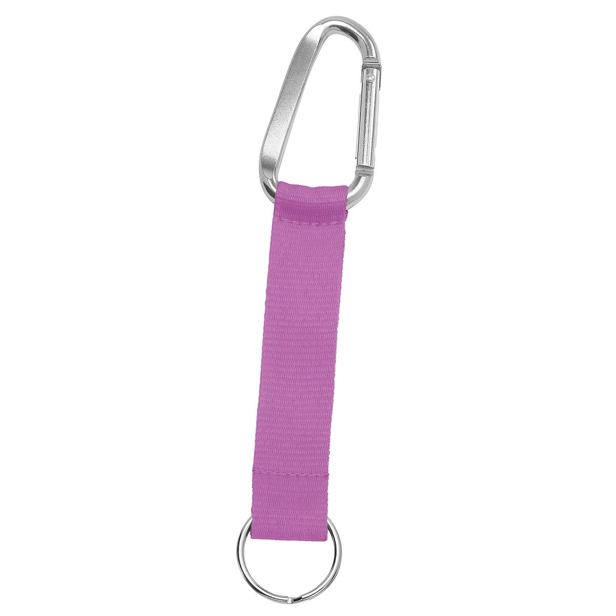 Grundfarbe Flieder (ca. Pantone 252C), Karabiner silber