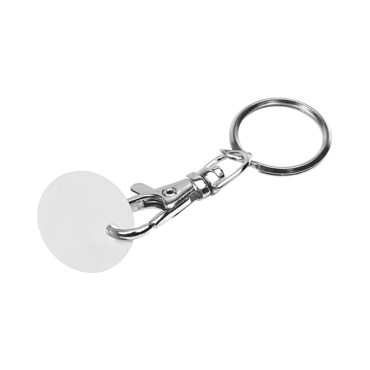 Karabiner silber, Chip weiß