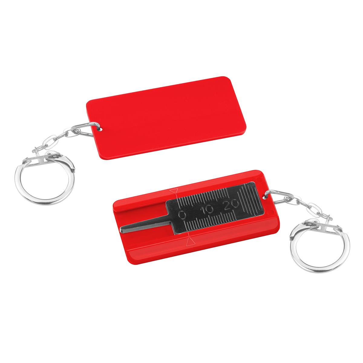 Prüfer schwarz, Gehäuse rot