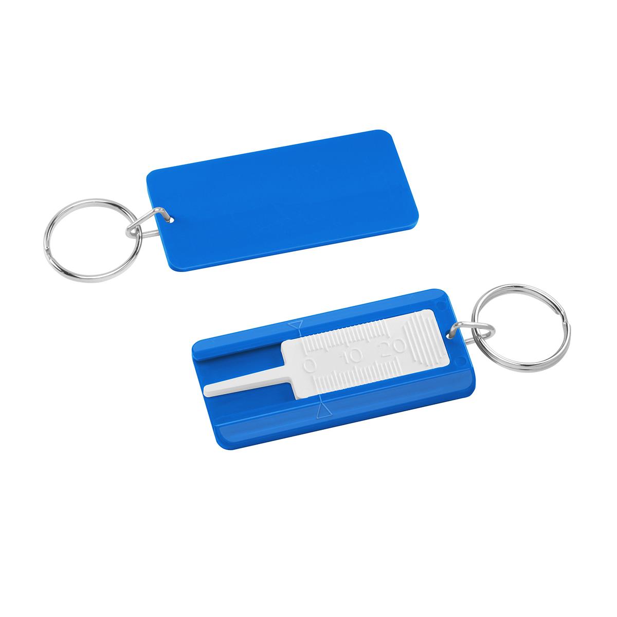 Prüfer weiß, Gehäuse blau