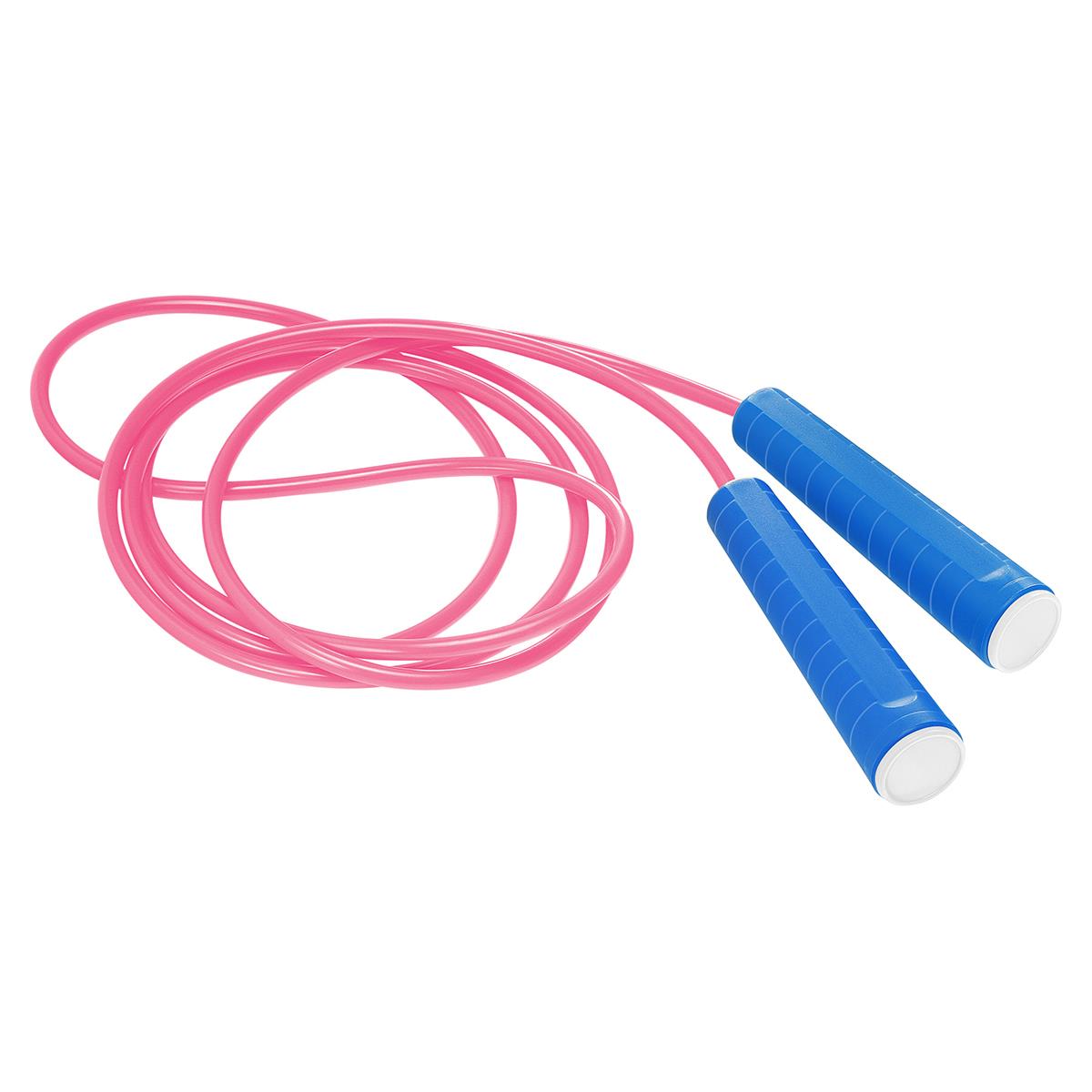 Griff blau, Deckel weiß, Seil pink