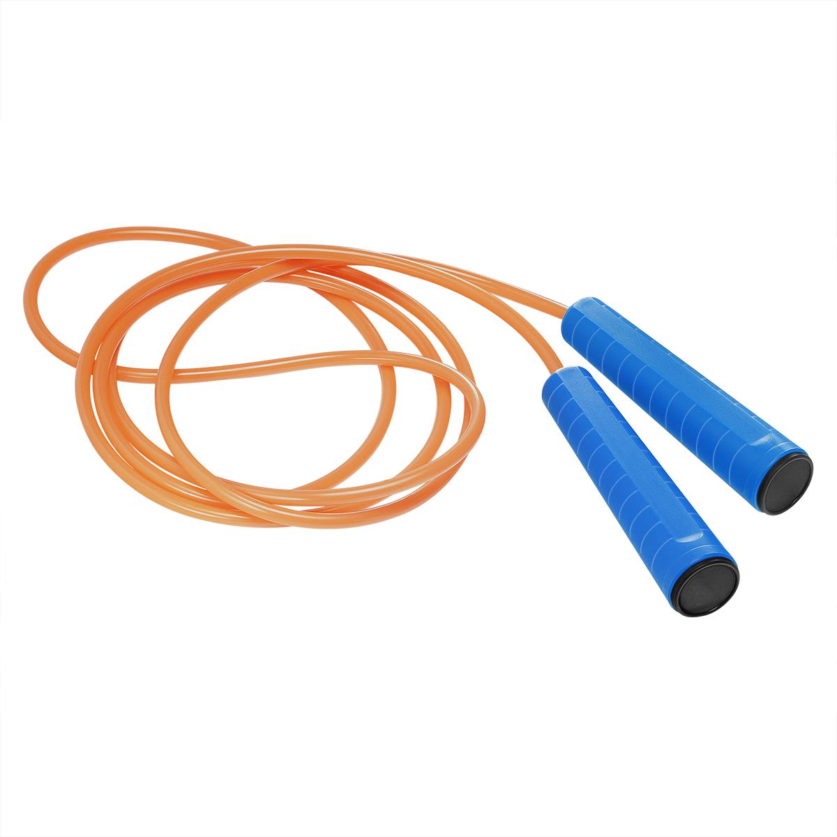 Griff blau, Deckel schwarz, Seil neonorange