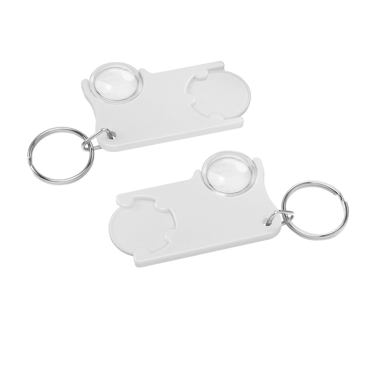 Chiphalter mit 1EUR-Chip und Lupe