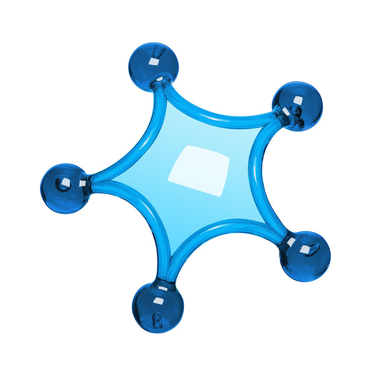Grundfarbe blau-transparent