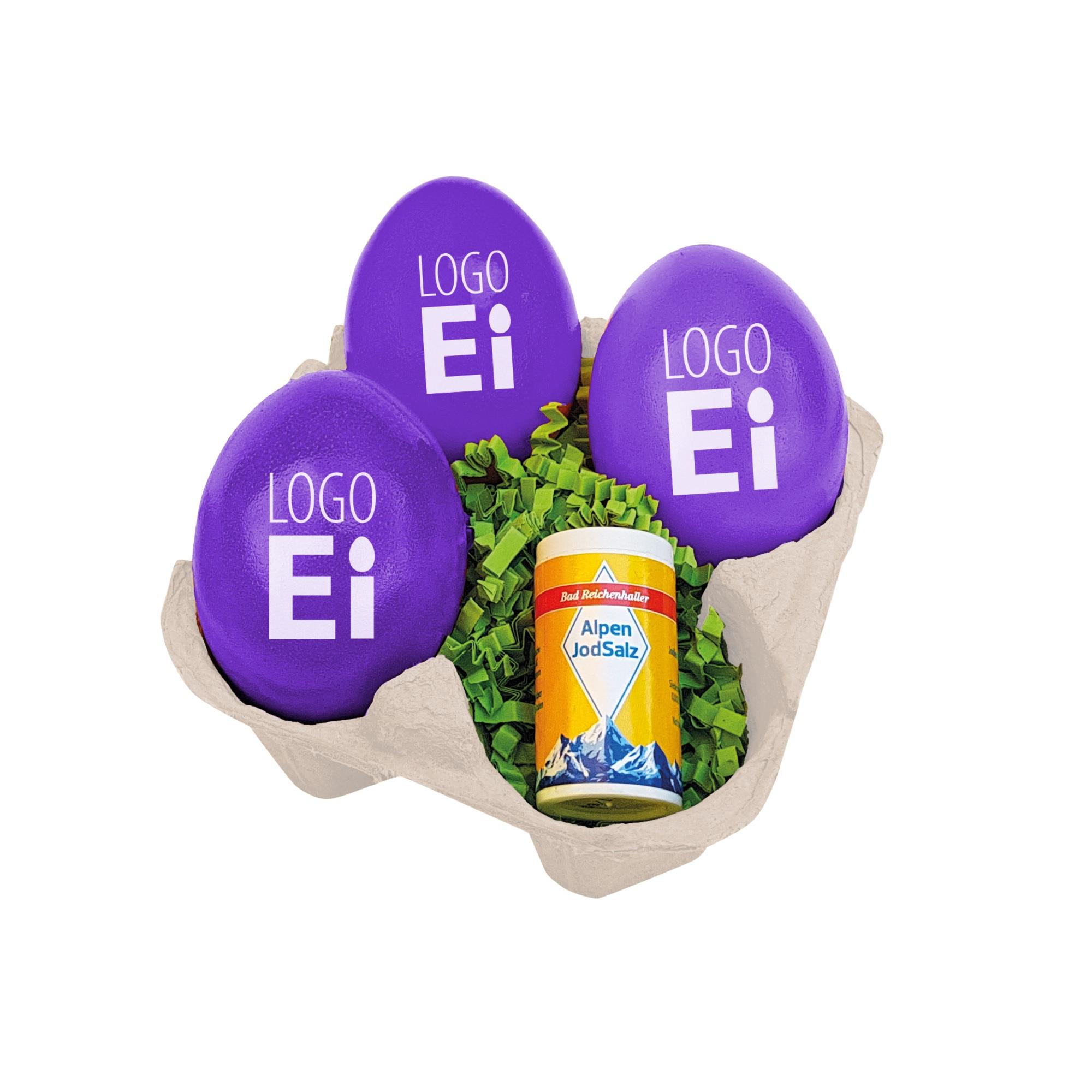 LogoEi 3er mit Salz - Lila