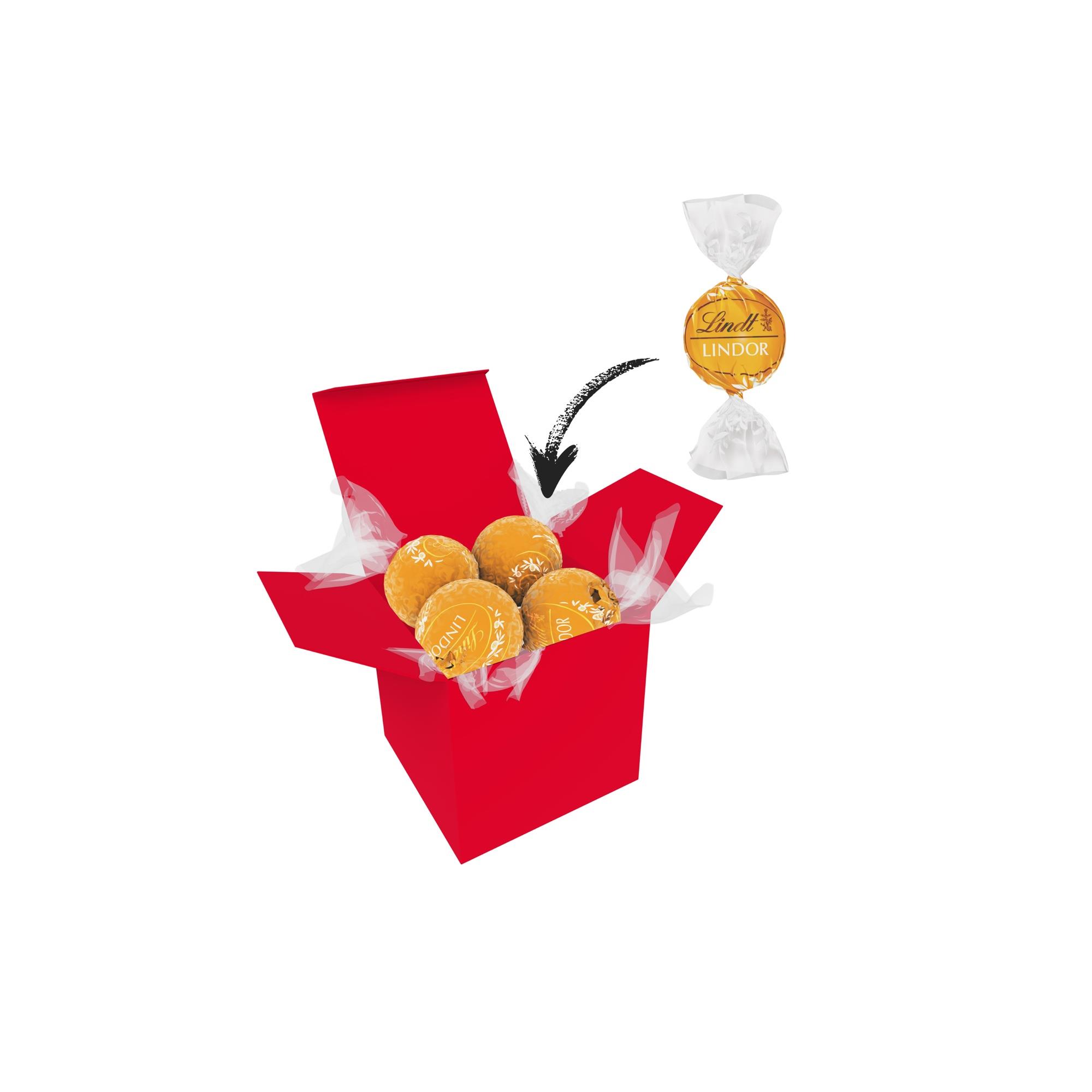 Color Lindor Box - Rot - Karamell