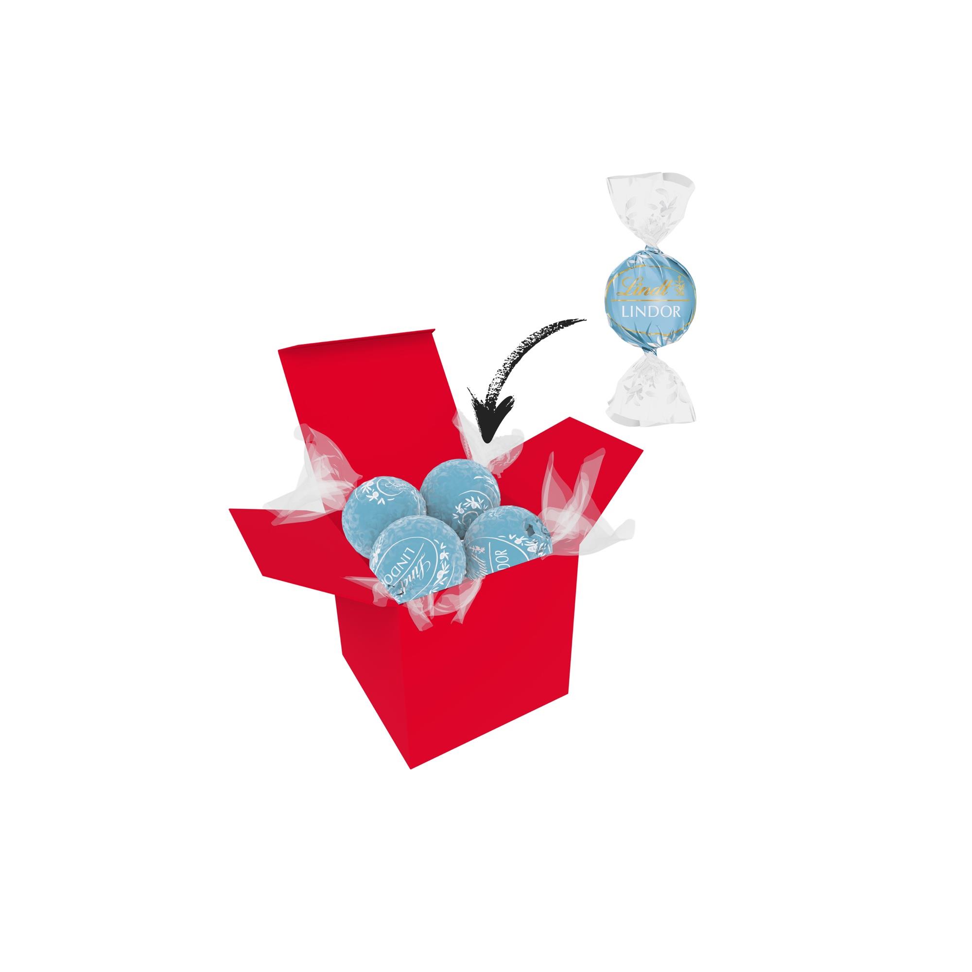 Color Lindor Box - Rot - Stracciatella
