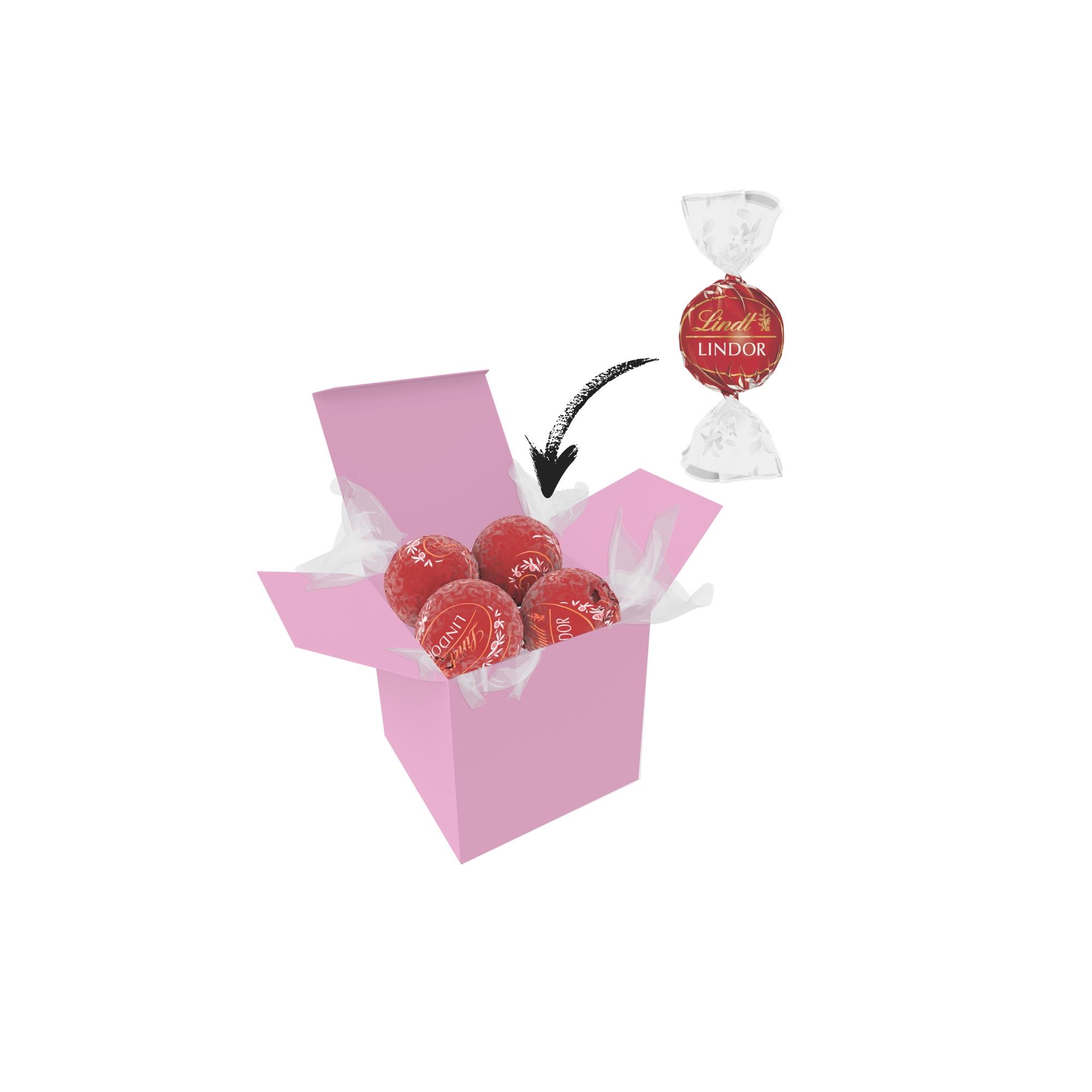 Color Lindor Box - Rosa - Vollmilch