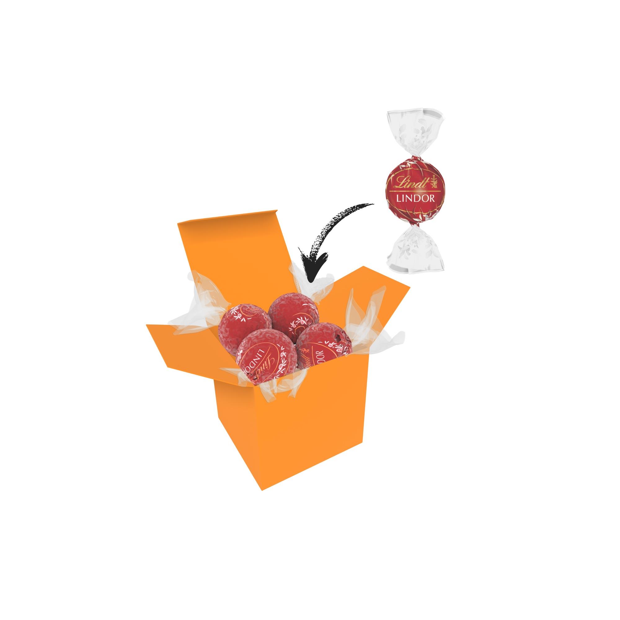Color Lindor Box - Orange - Vollmilch