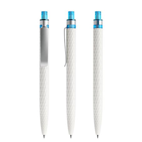 White-Silver-Azure Blue