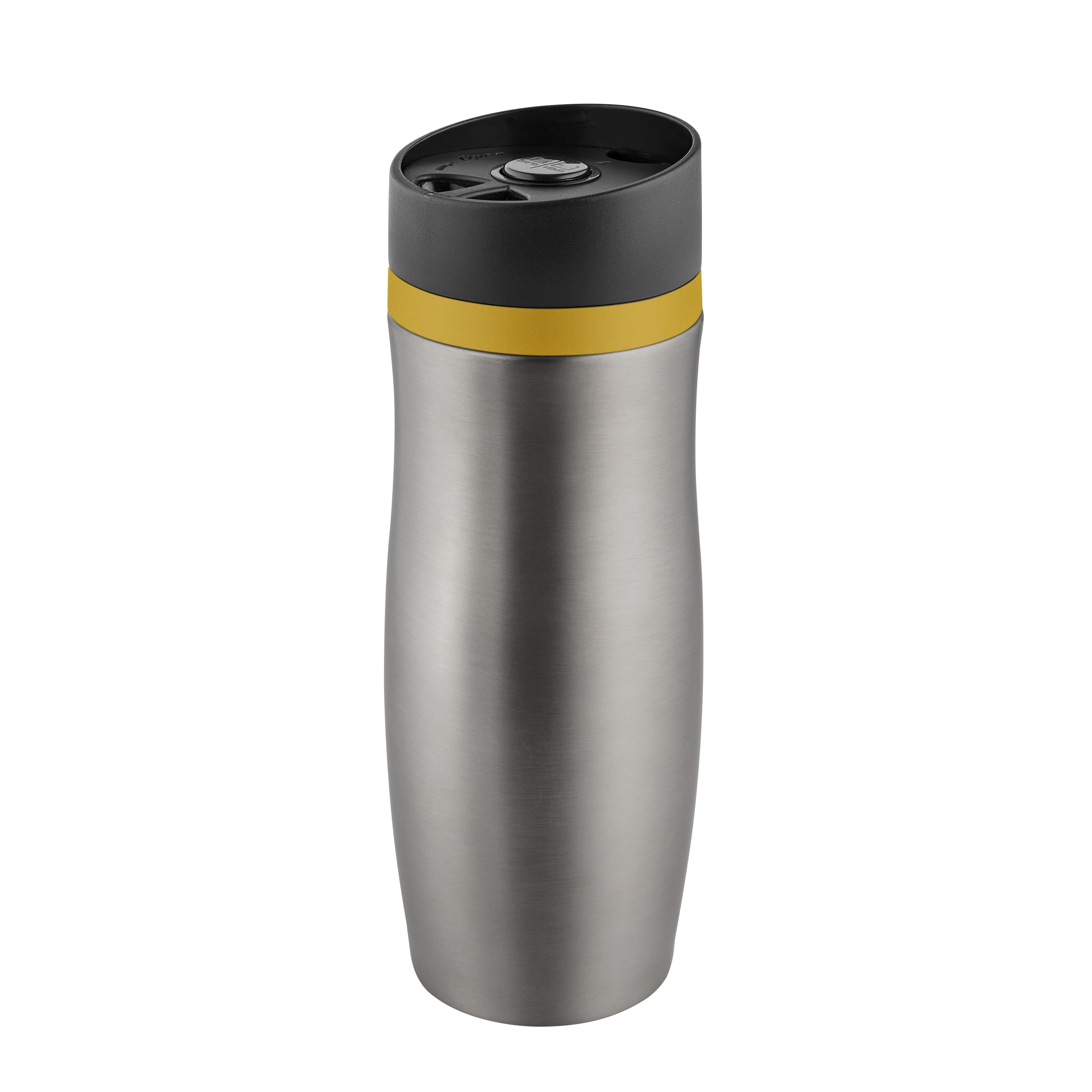 Metmaxx®Thermobecher ´CremaExtensaProtect“ titan/Ring gelb