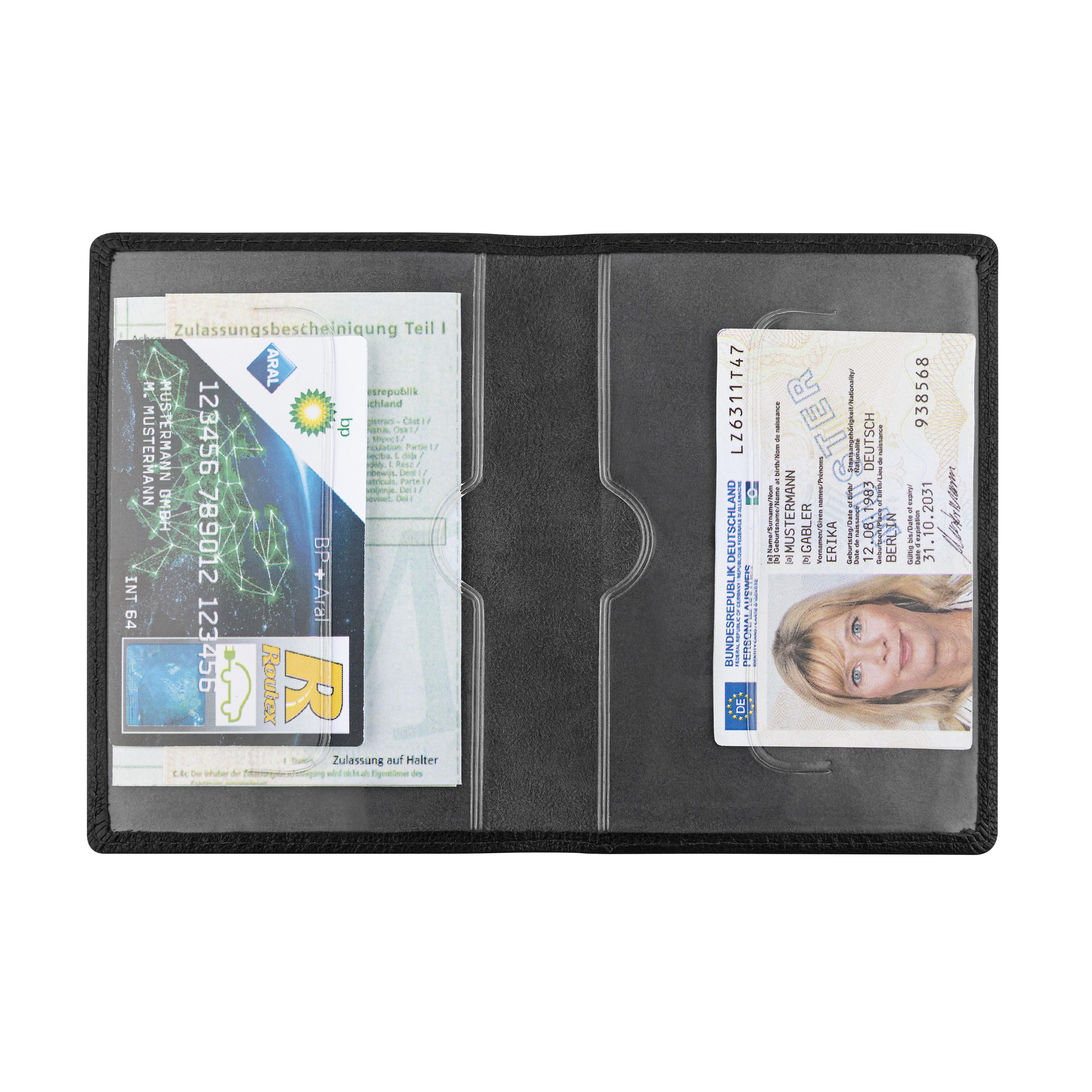 Blackmaxx® Ziegenlederführerscheintasche ´EcoNappaDeLuxe Basic´