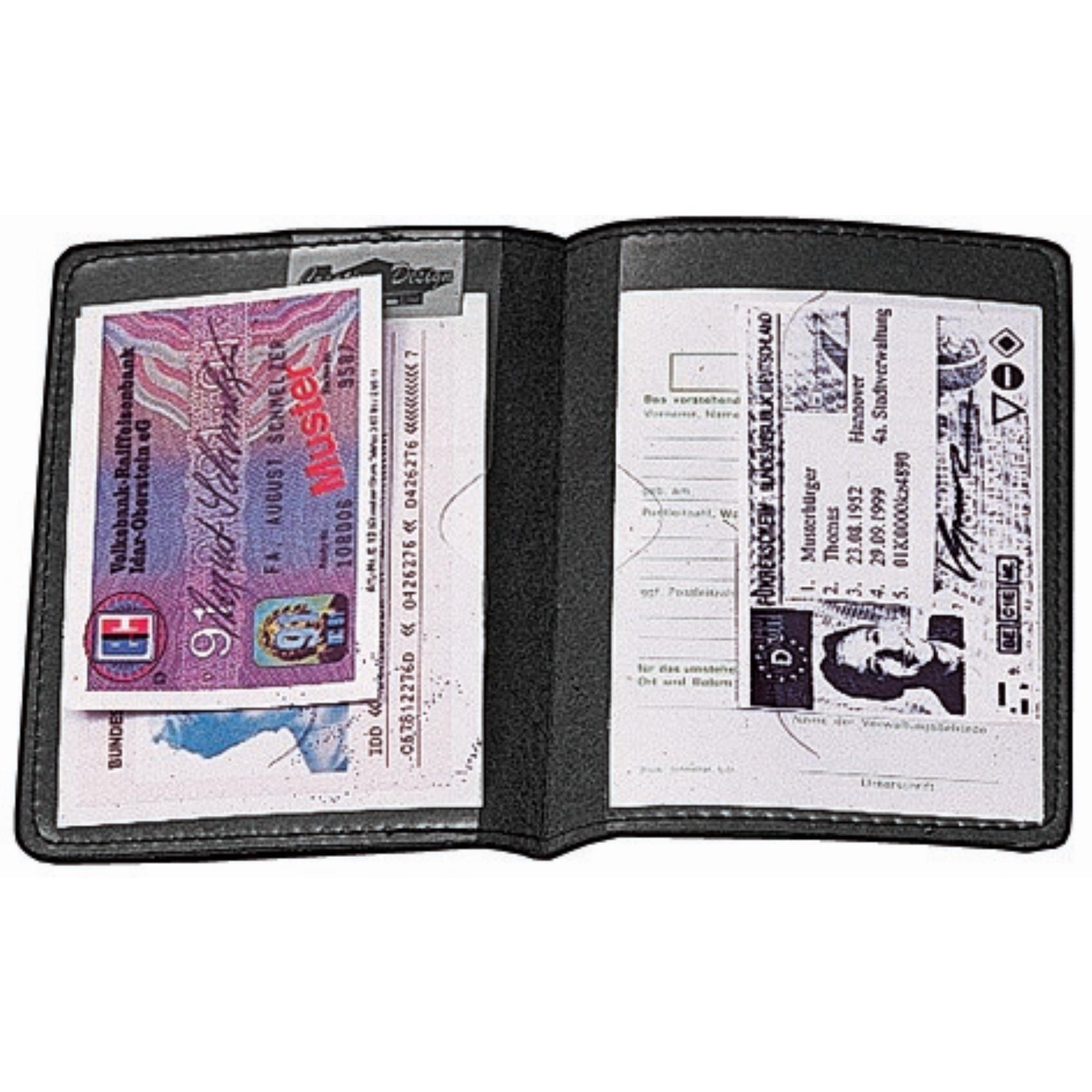 CreativDesign® Ausweistasche ´Paper Label 2´ schwarz