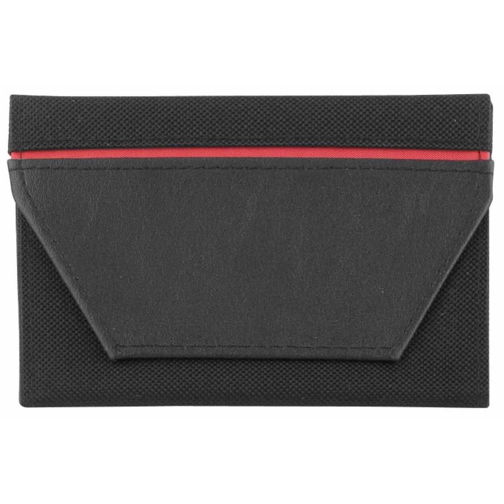 CreativDesign® Ausweistasche ´ColourStripe´ schwarz/rot