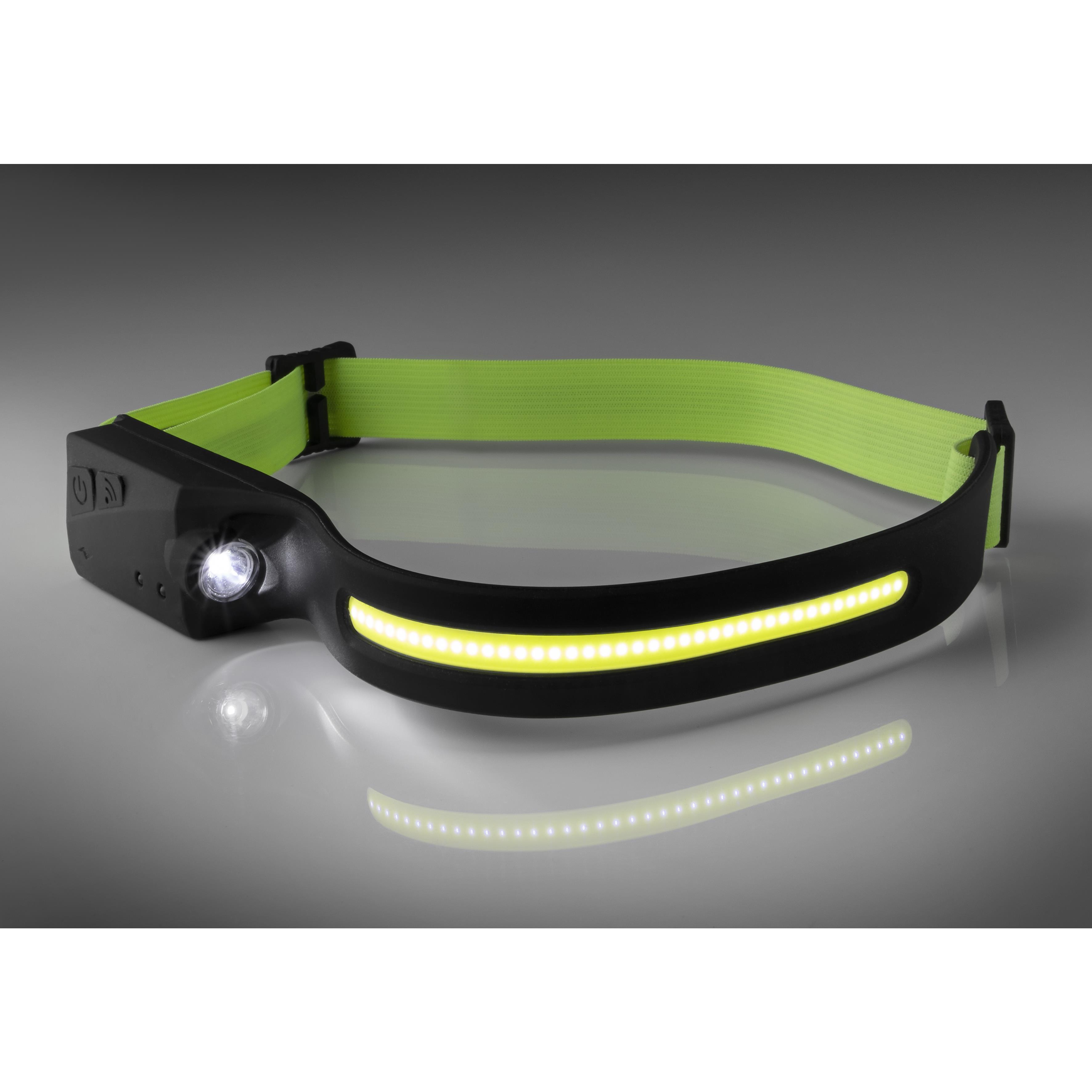 Metmaxx® LED MegaBeam Kopflampe „HeadlightSwipe“ schwarz
