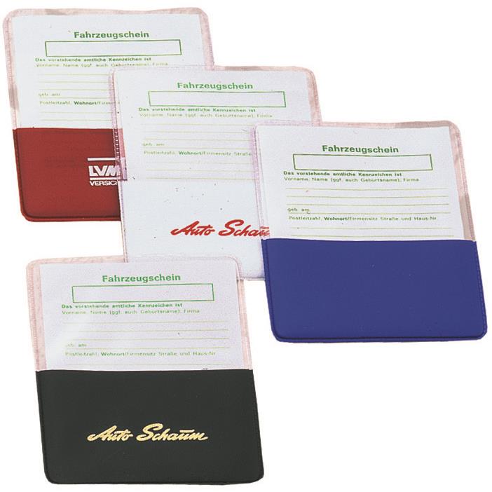 CreativDesign® KFZ-Scheinhülle ´Steck!´ Normalfolie gelb