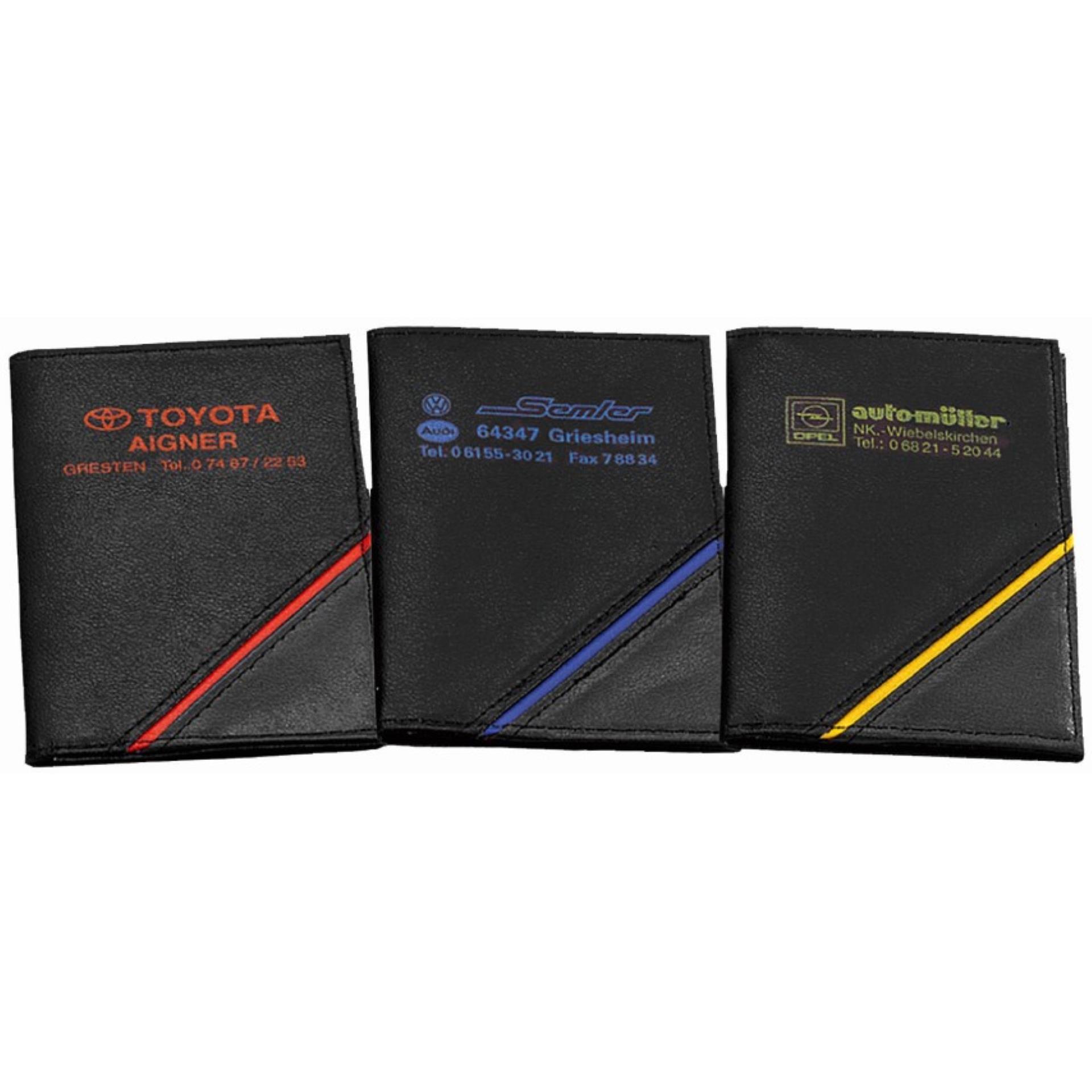 CreativDesign® Ausweistasche ´CD´ schwarz/rot