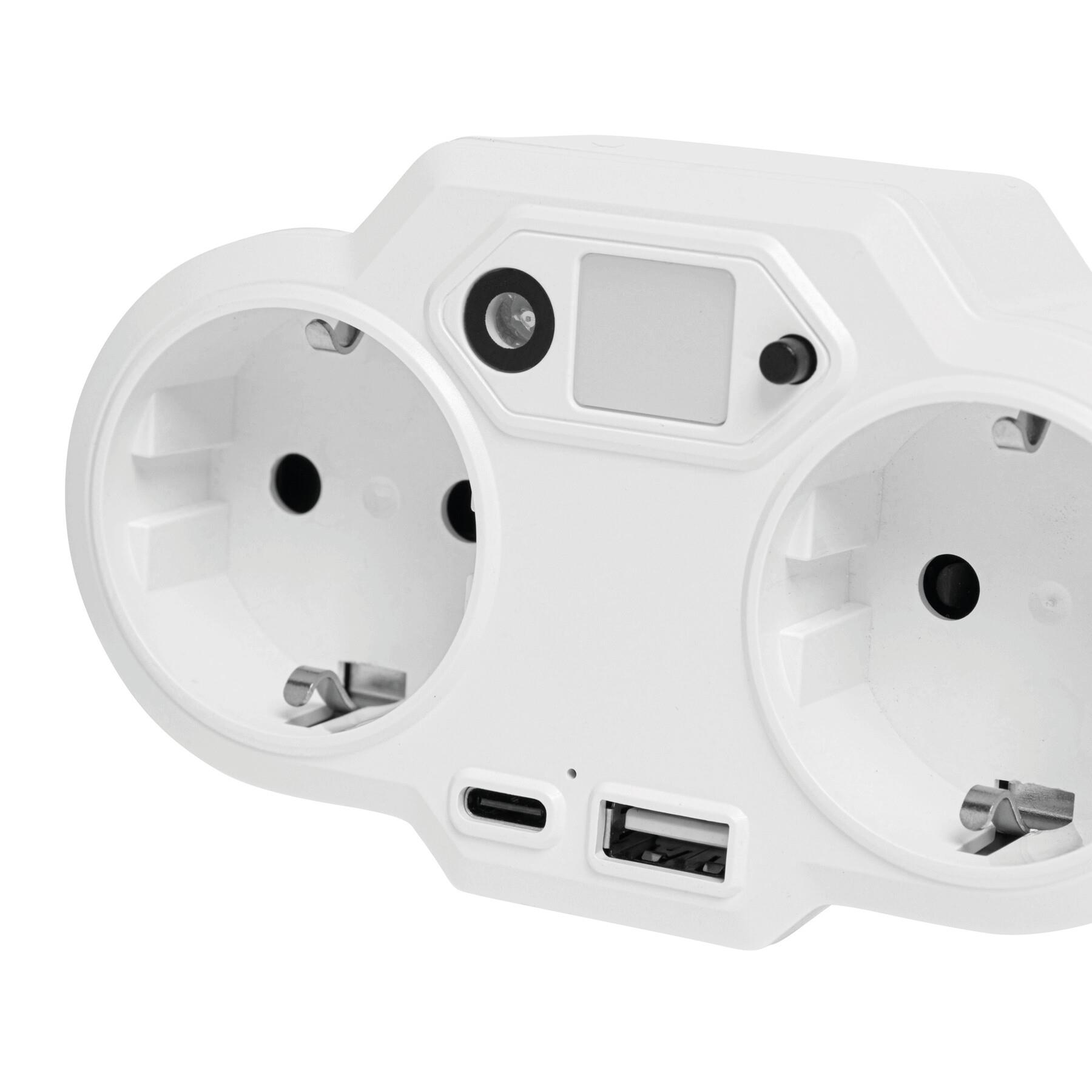 ENDLESS POWER NIGHT - USB-Steckernetzteil mit Nachtlicht