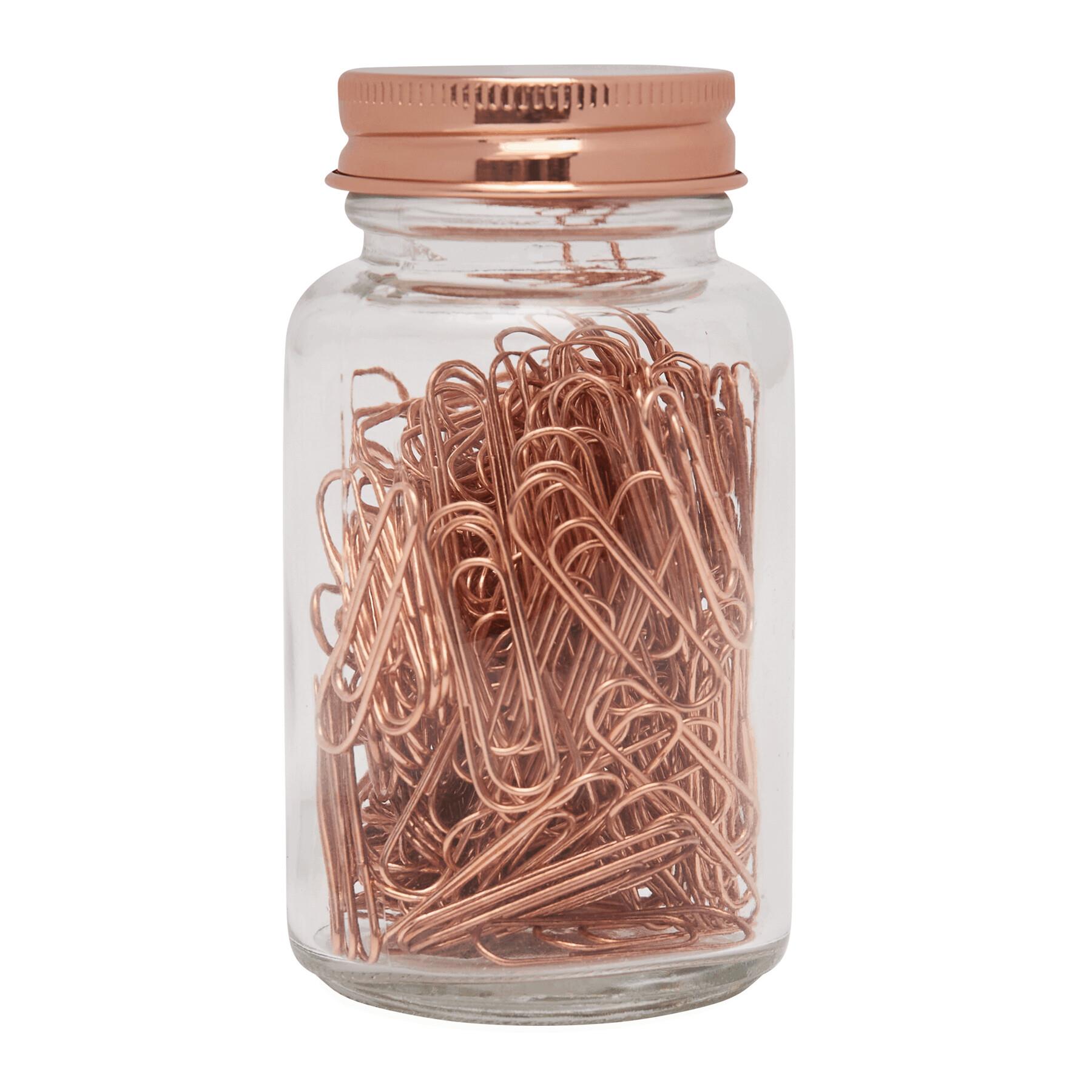 COPPER CLIP - Büroklammern im Glas