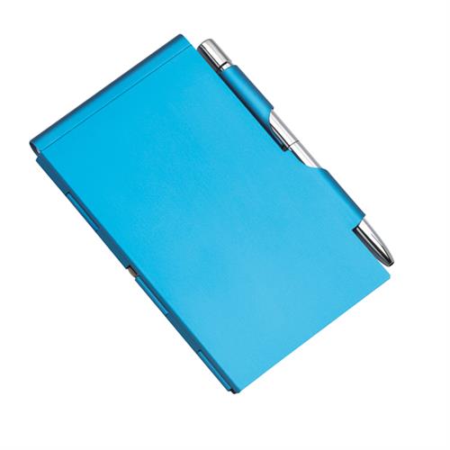 Notizblock mit Stift MEMO (blau)