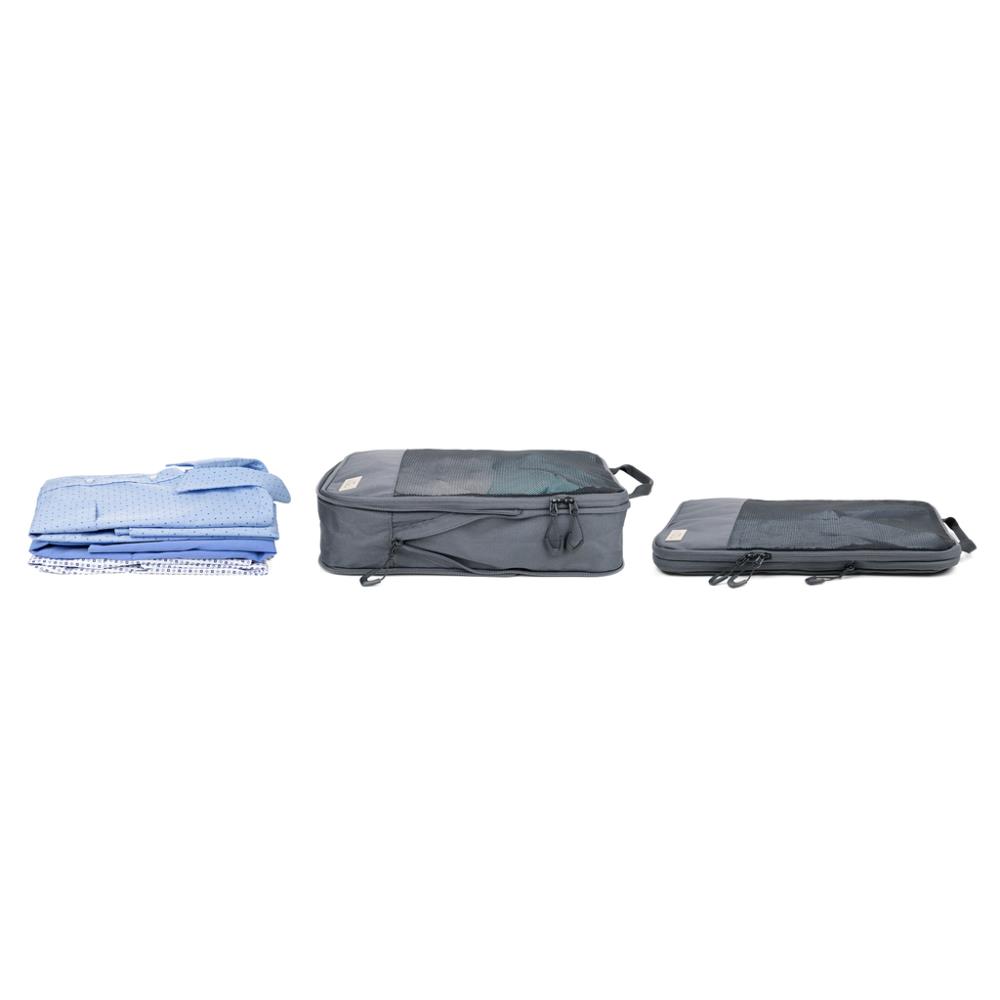 TROIKA Reise-Kompressionstasche BLUE CYCLE PACKING SHIRTS