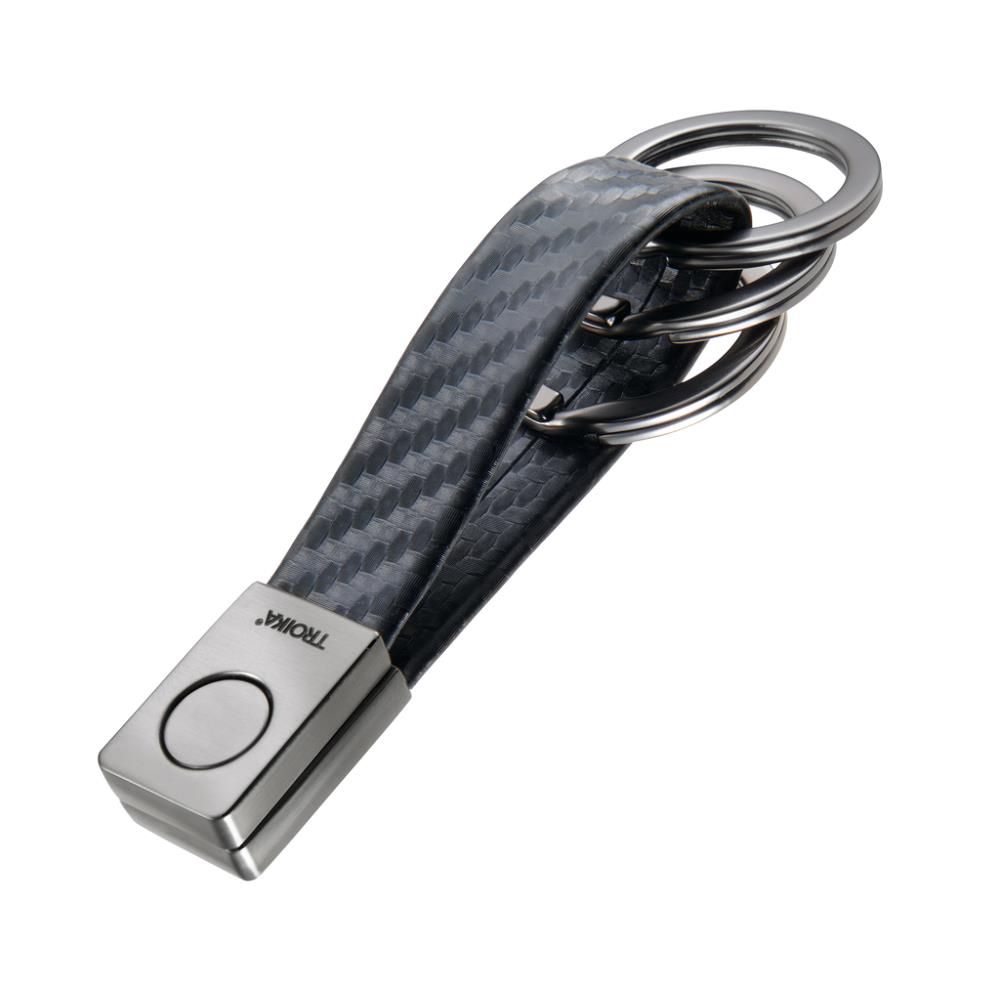 TROIKA Schlüsselanhänger TWISTER CARBON