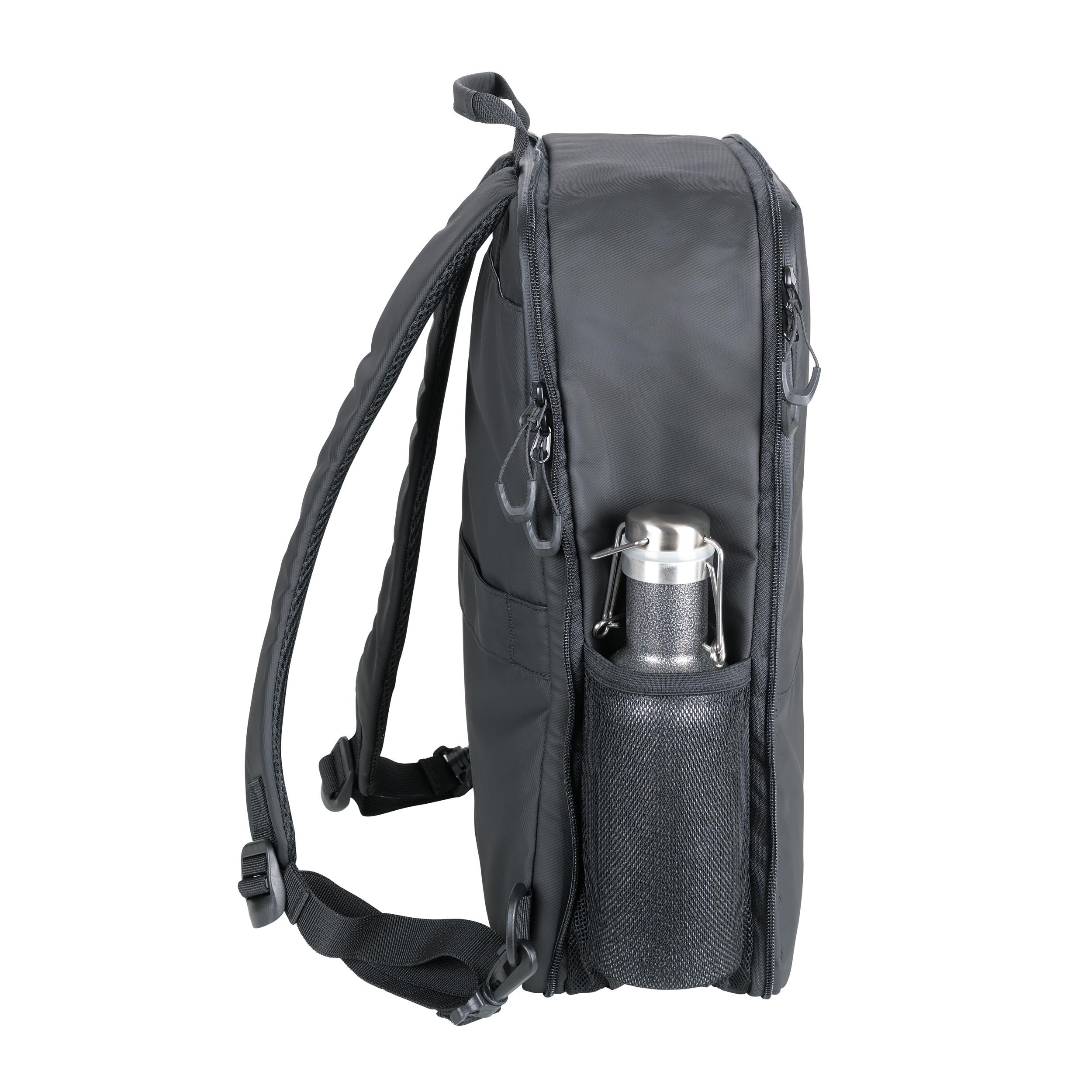 TROIKA Laptop-Rucksack TROIKA BLACK EXPANDABLE