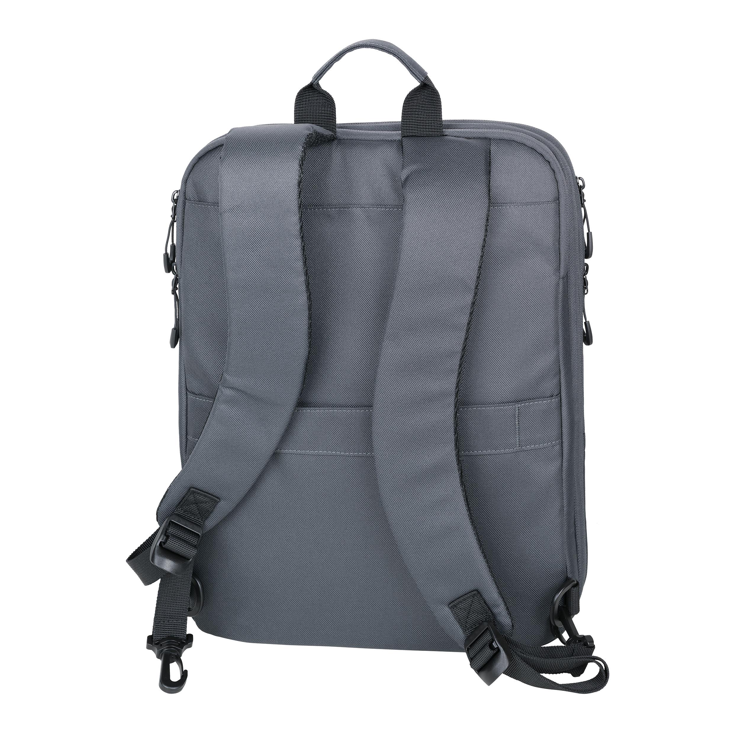TROIKA Laptop-Rucksack BLUE CYCLE EXPANDABLE