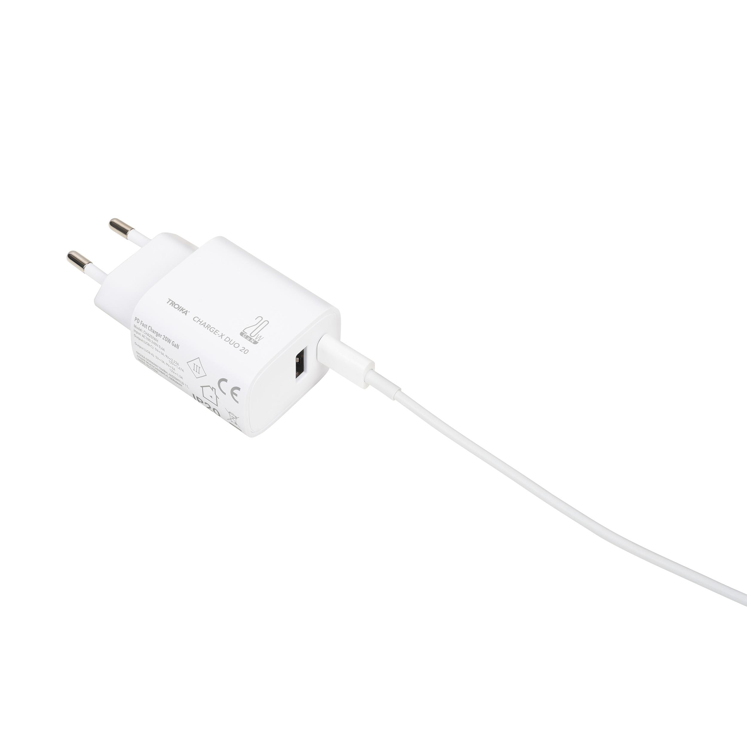TROIKA Ladestecker CHARGE-X DUO 20