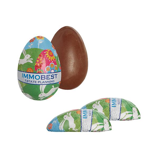 Schoko-Halbei, vollgegossenes Schoko-Halbei
