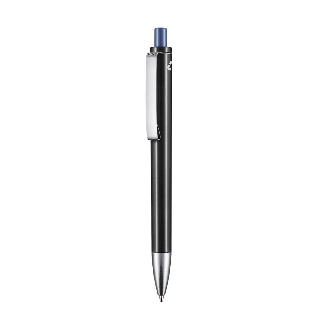 schwarz recycled (PCR)/azur-blau