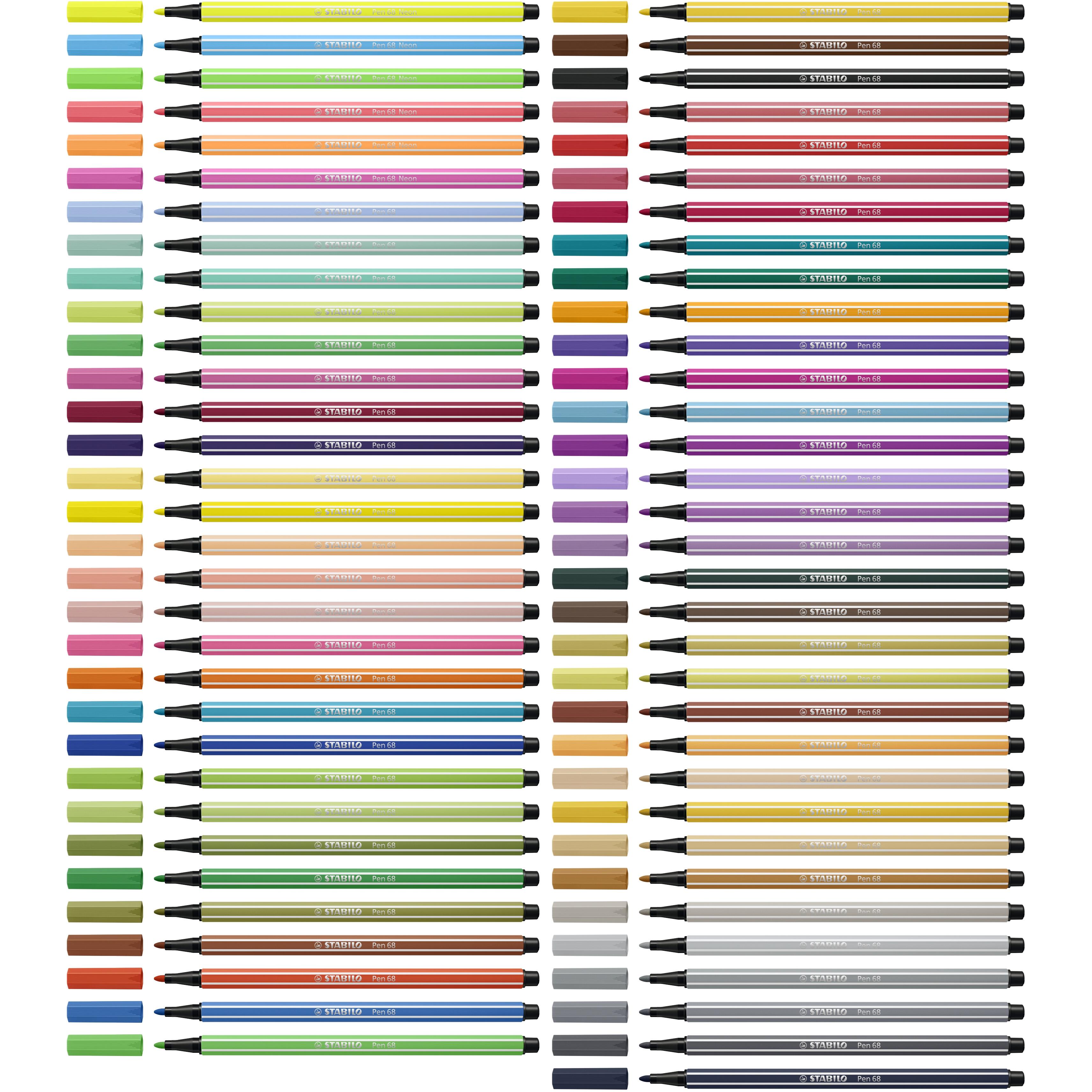 STABILO Pen 68 Click Set für 10 Fasermaler