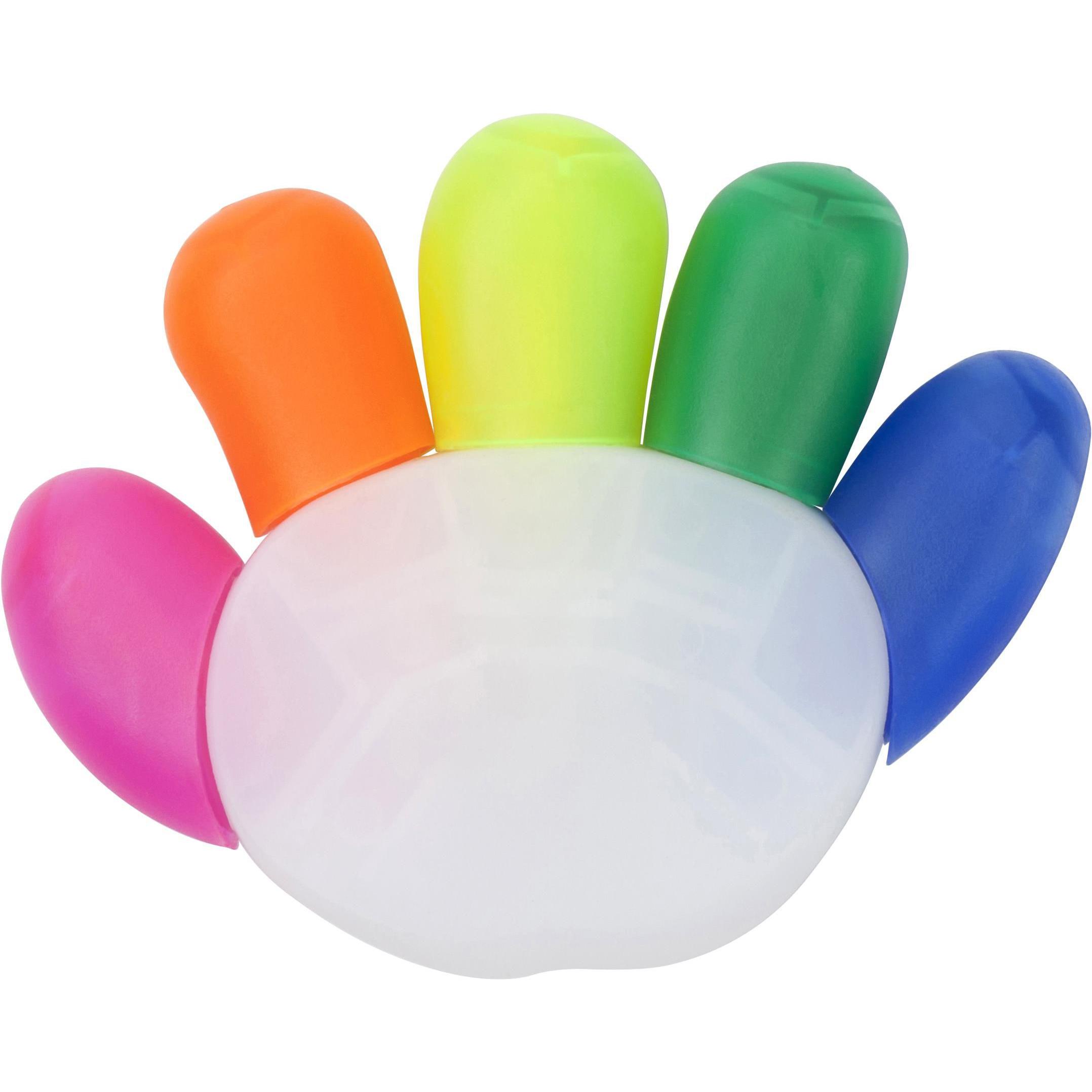 Textmarker Sierra | 5 Farben | Handform