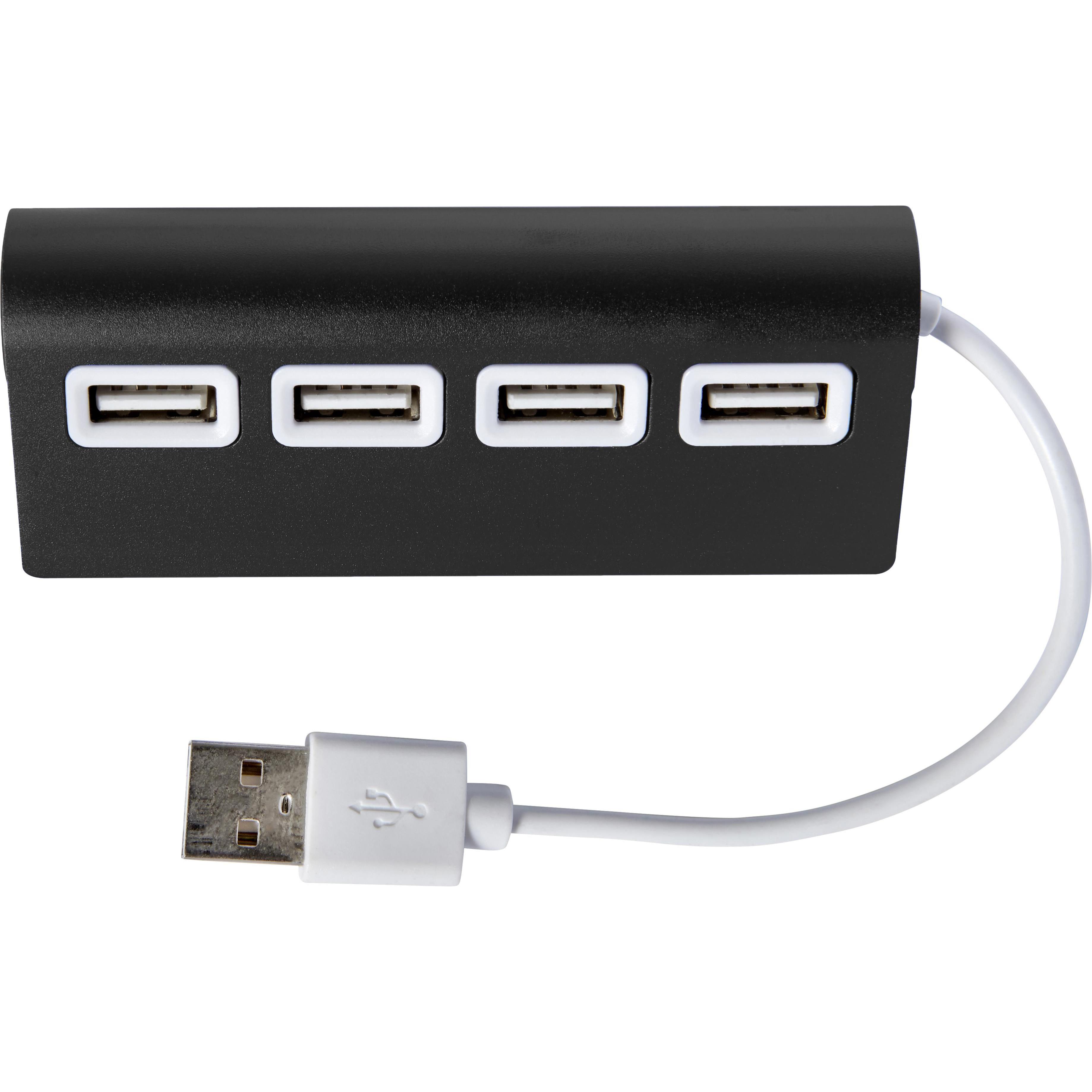 USB-Hub Leo | Aluminium | 4 Anschlüsse