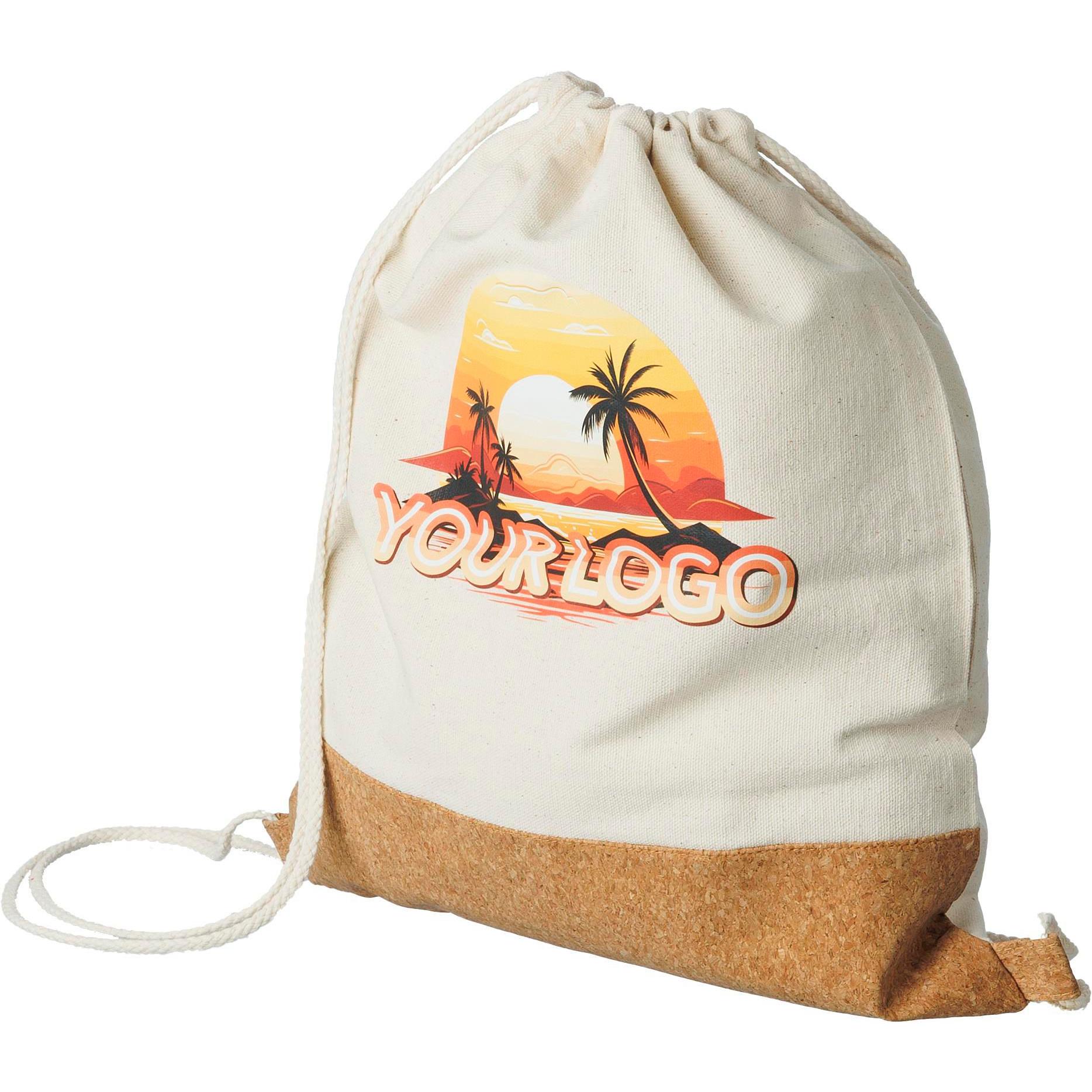 Rucksack Tianna | Baumwolle 250 g/m² | Kork | 1,2 l