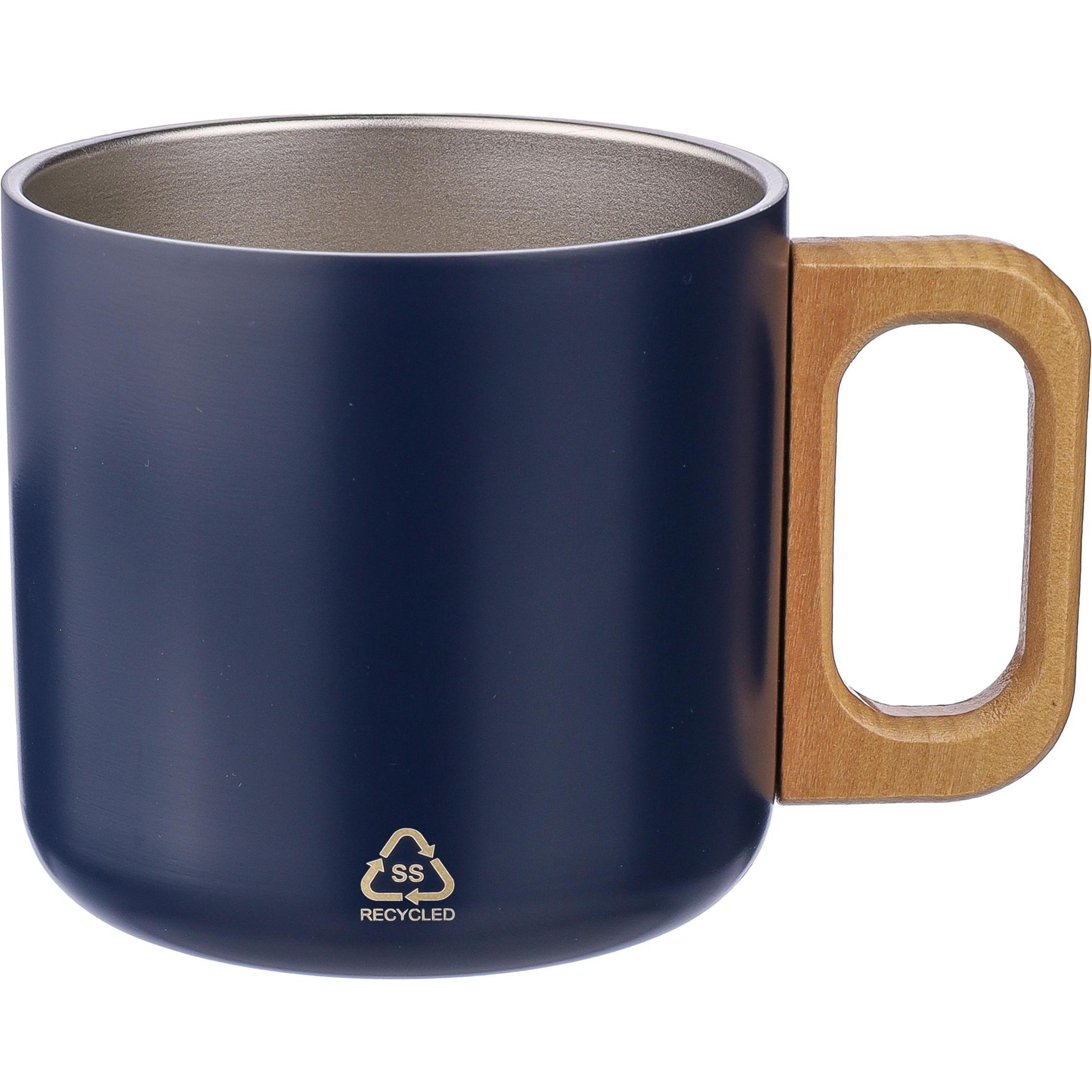 Becher Dwight | Edelstahl | Holzgriff | 400 ml