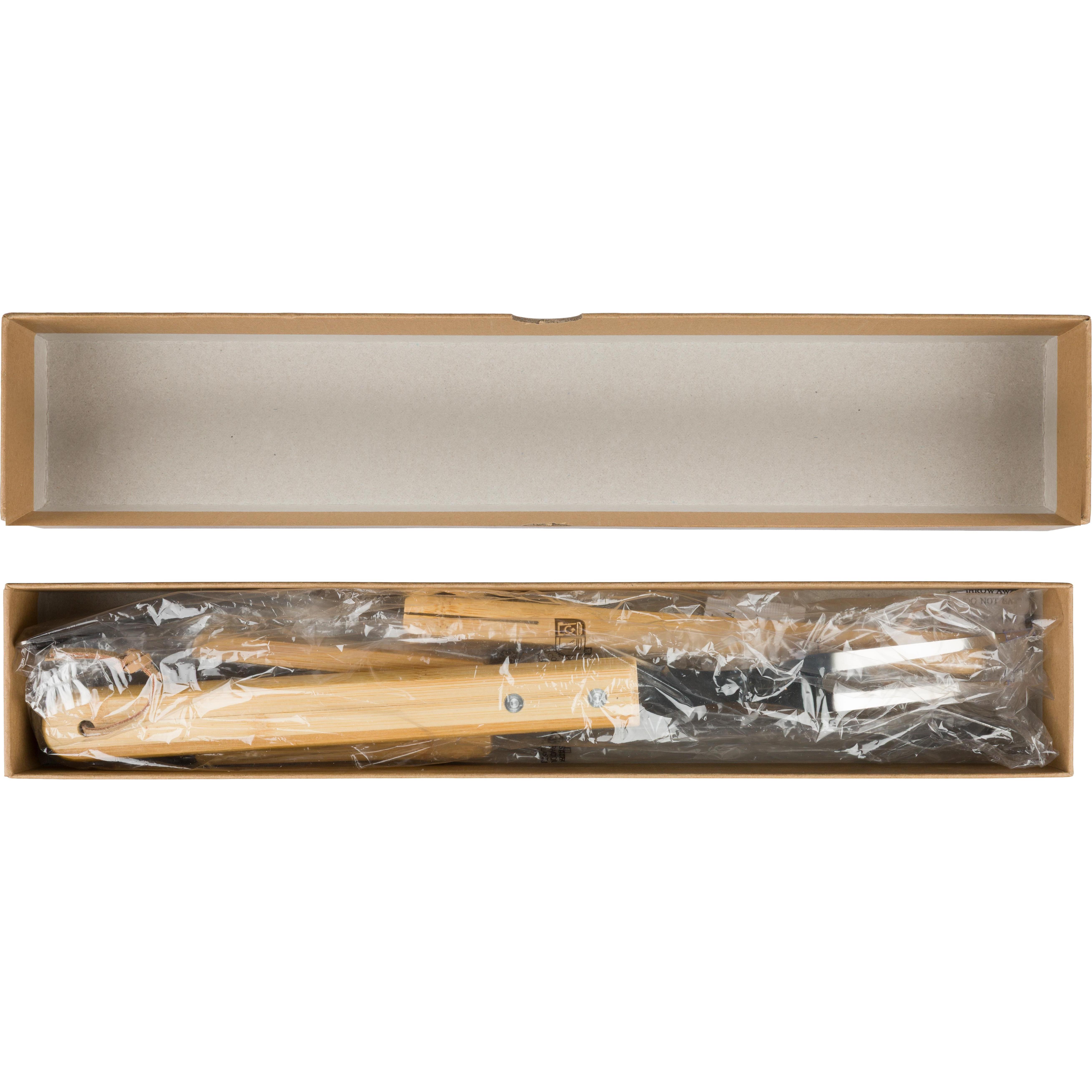 Grillset Kaitlyn | Edelstahl | 3 St. | Holzgriffe
