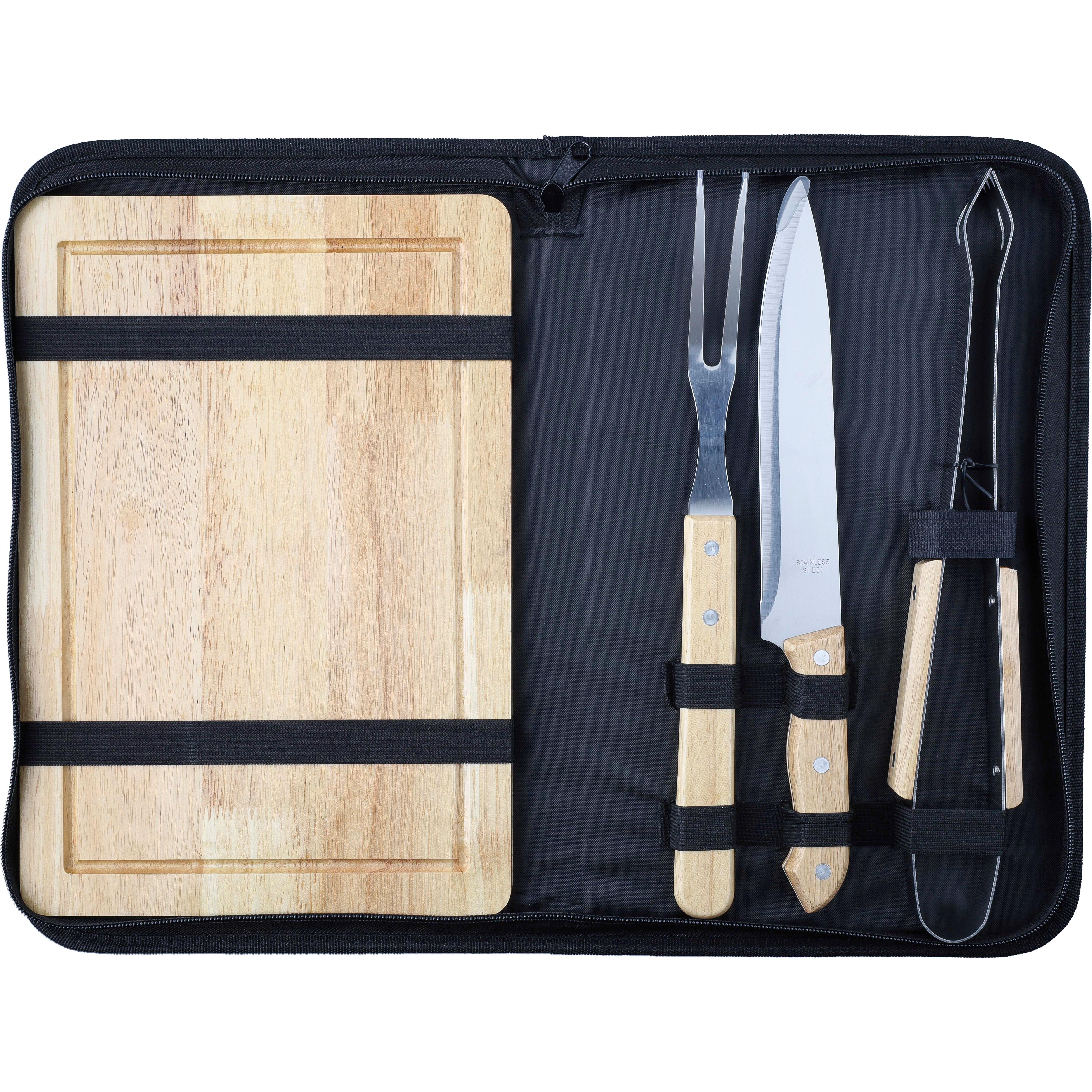 Grillset Kathleen | Edelstahl | 4 St. | Polyestertasche