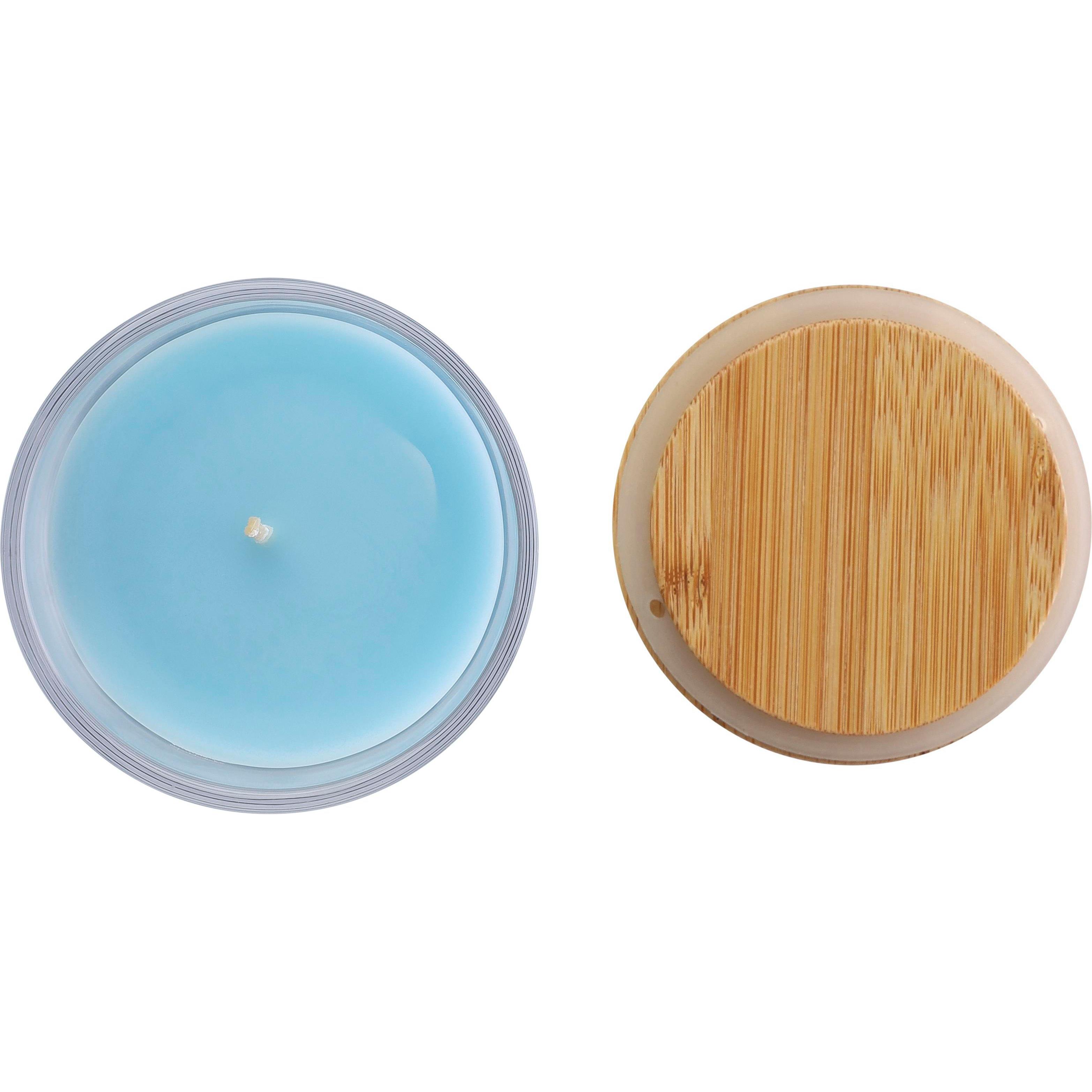 Kerze Riven | Glas mit Bambusdeckel