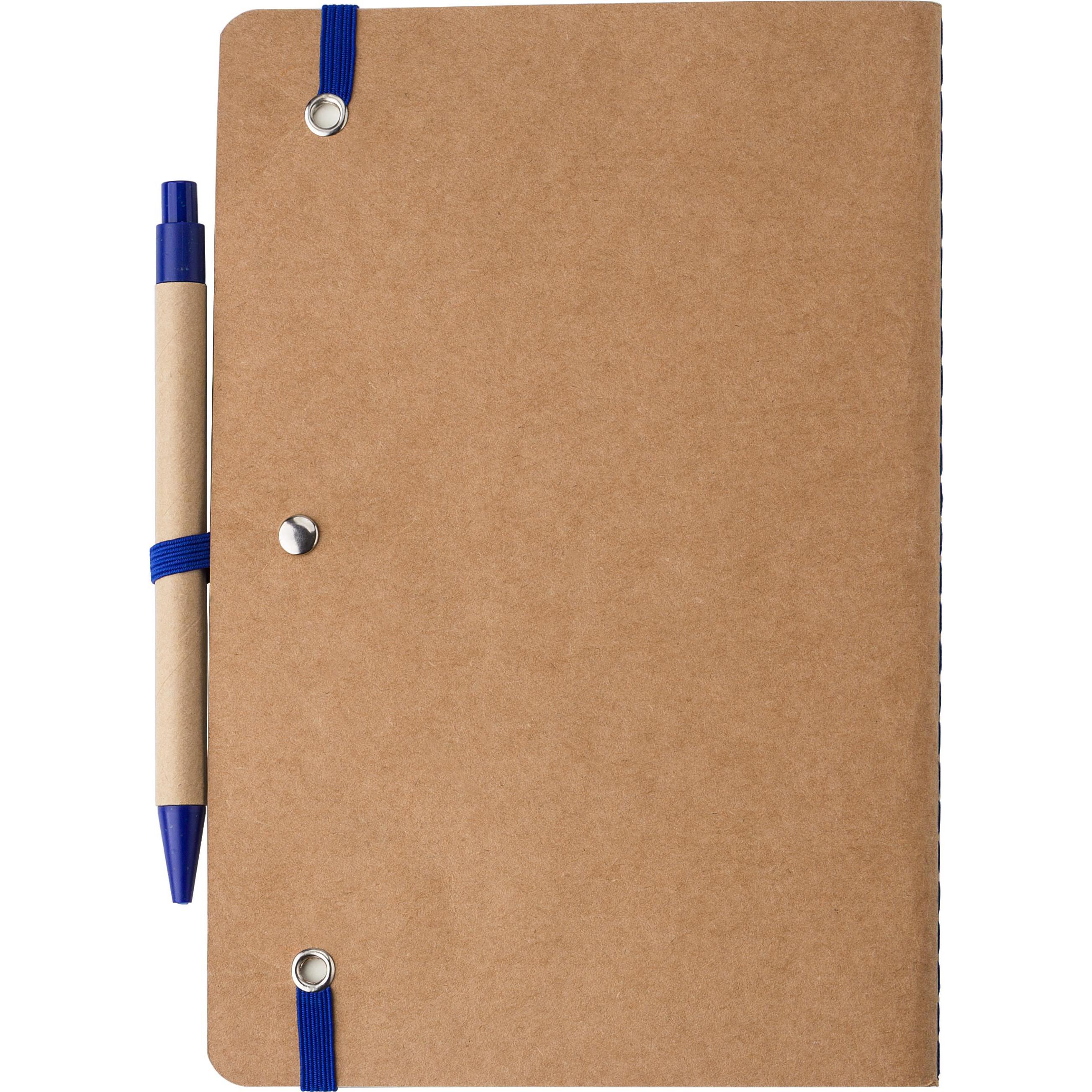 Notizbuch Theodore | Karton | A5 | Blanko | Mit Stift