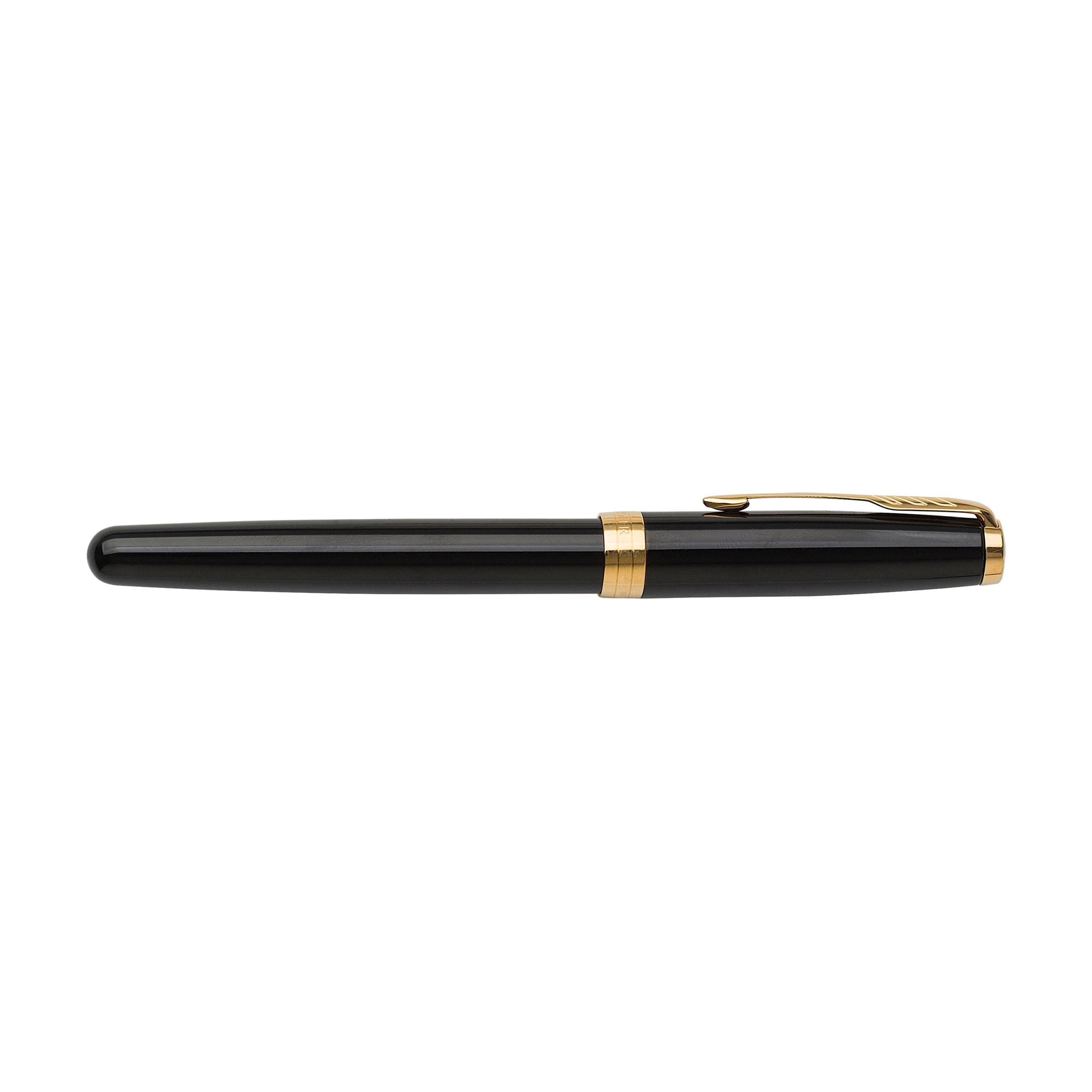 Parker Sonnet Tintenroller | Goldfarbene Zierelemente