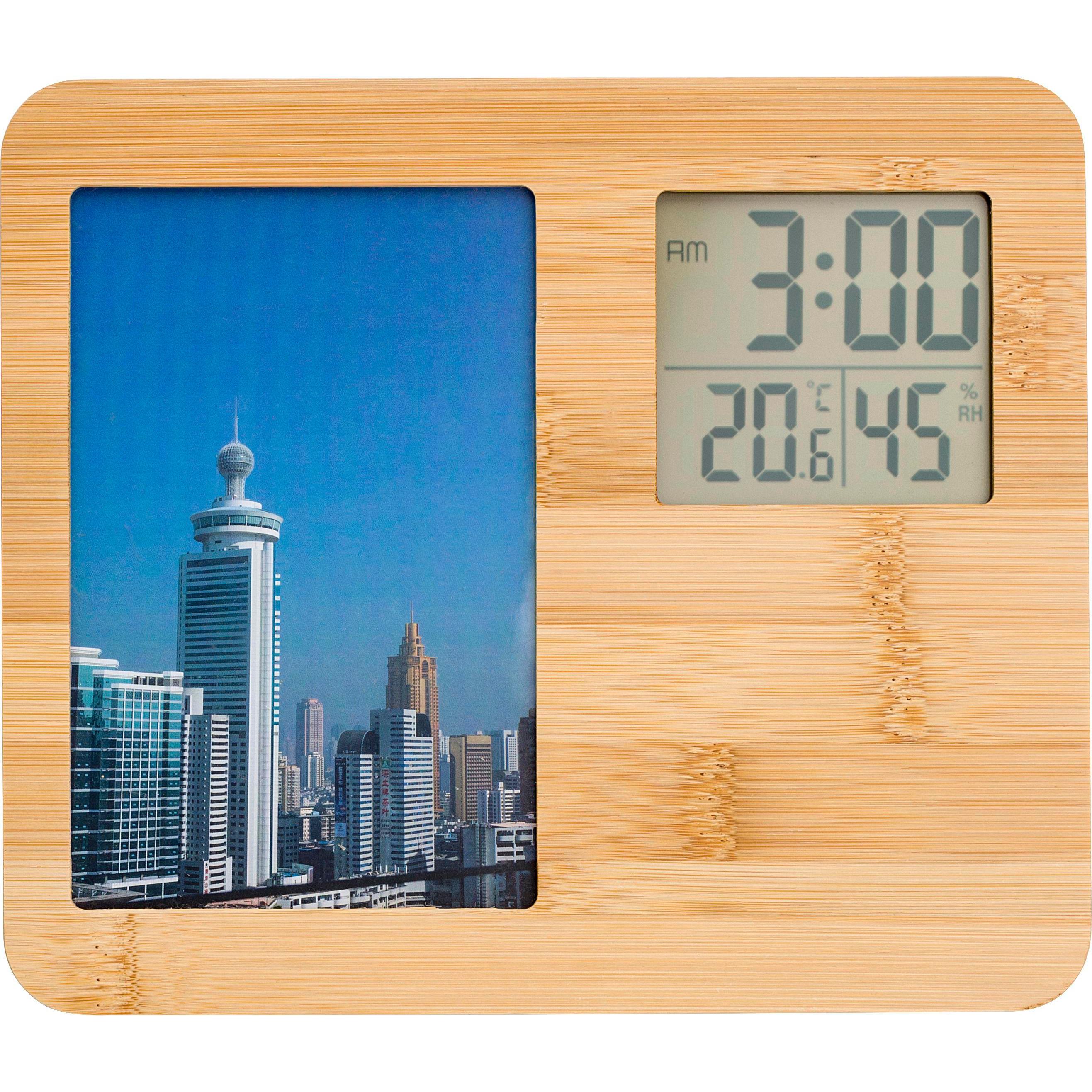 Wetterstation Colton | Bambus | Bilderrahmen
