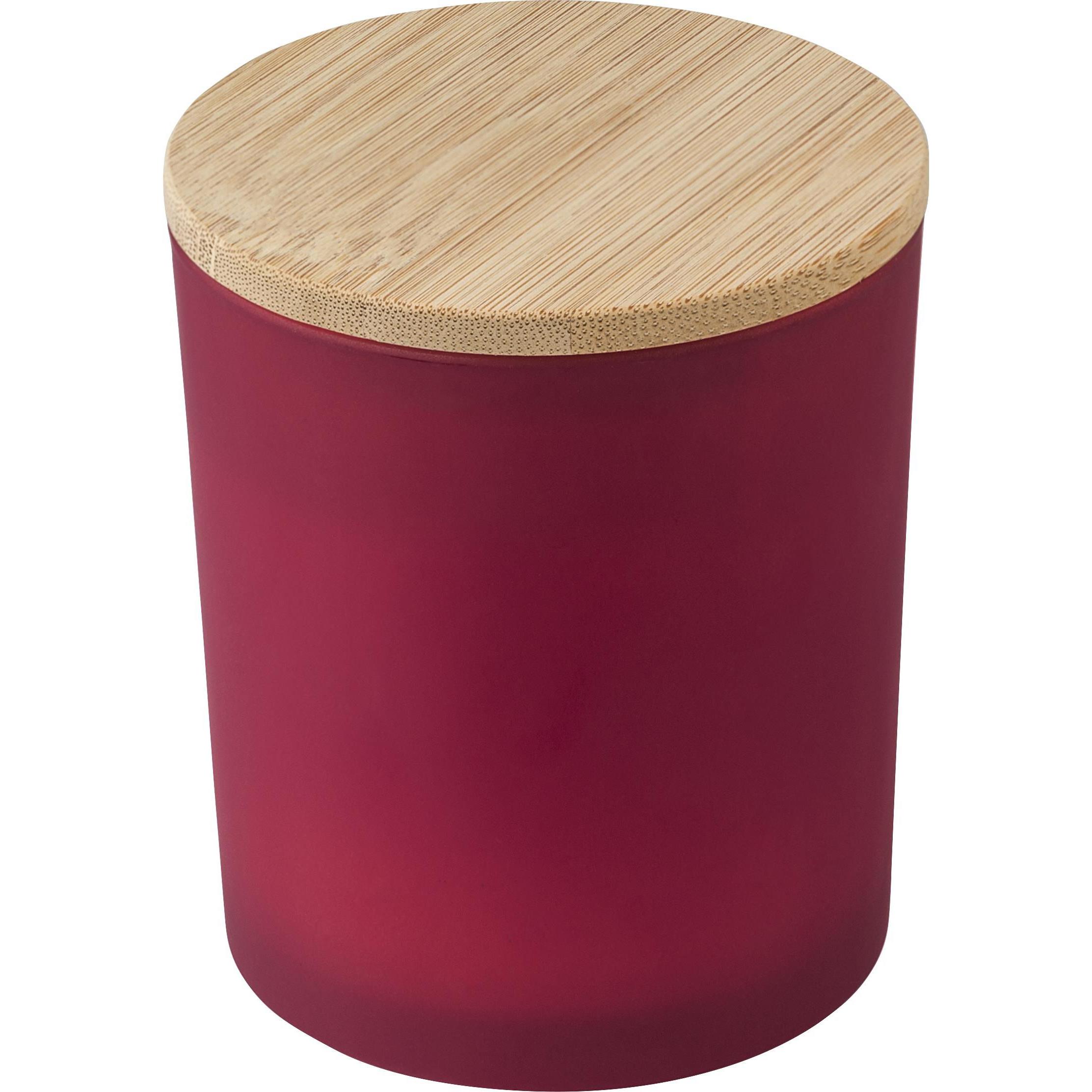 Kerze Josiah | Glas mit Bambusdeckel | Sojawachs | 280 g