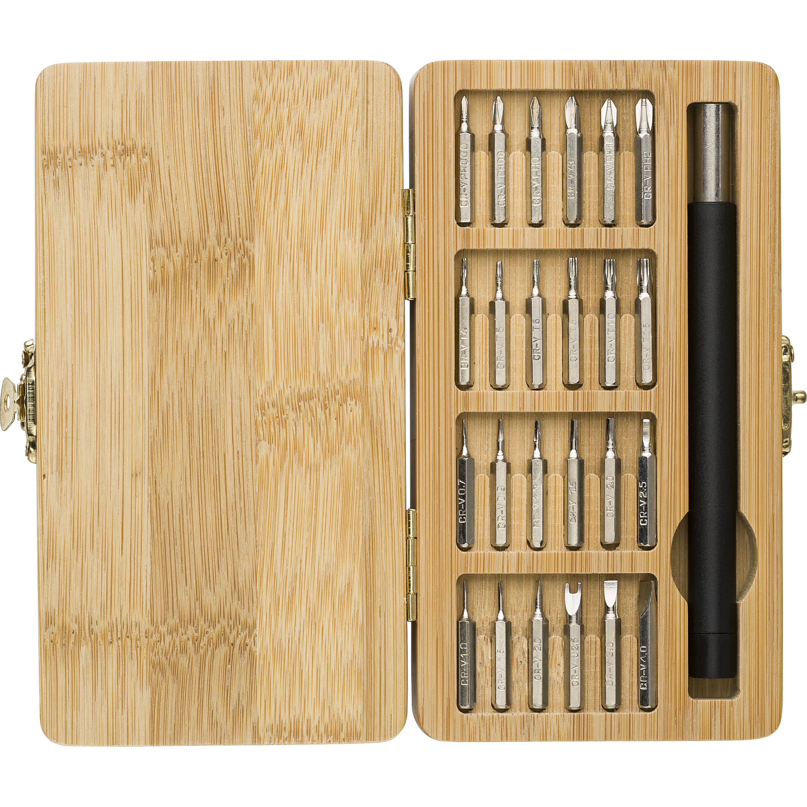 Werkzeugset Willow | Bambuskoffer | 25 St.