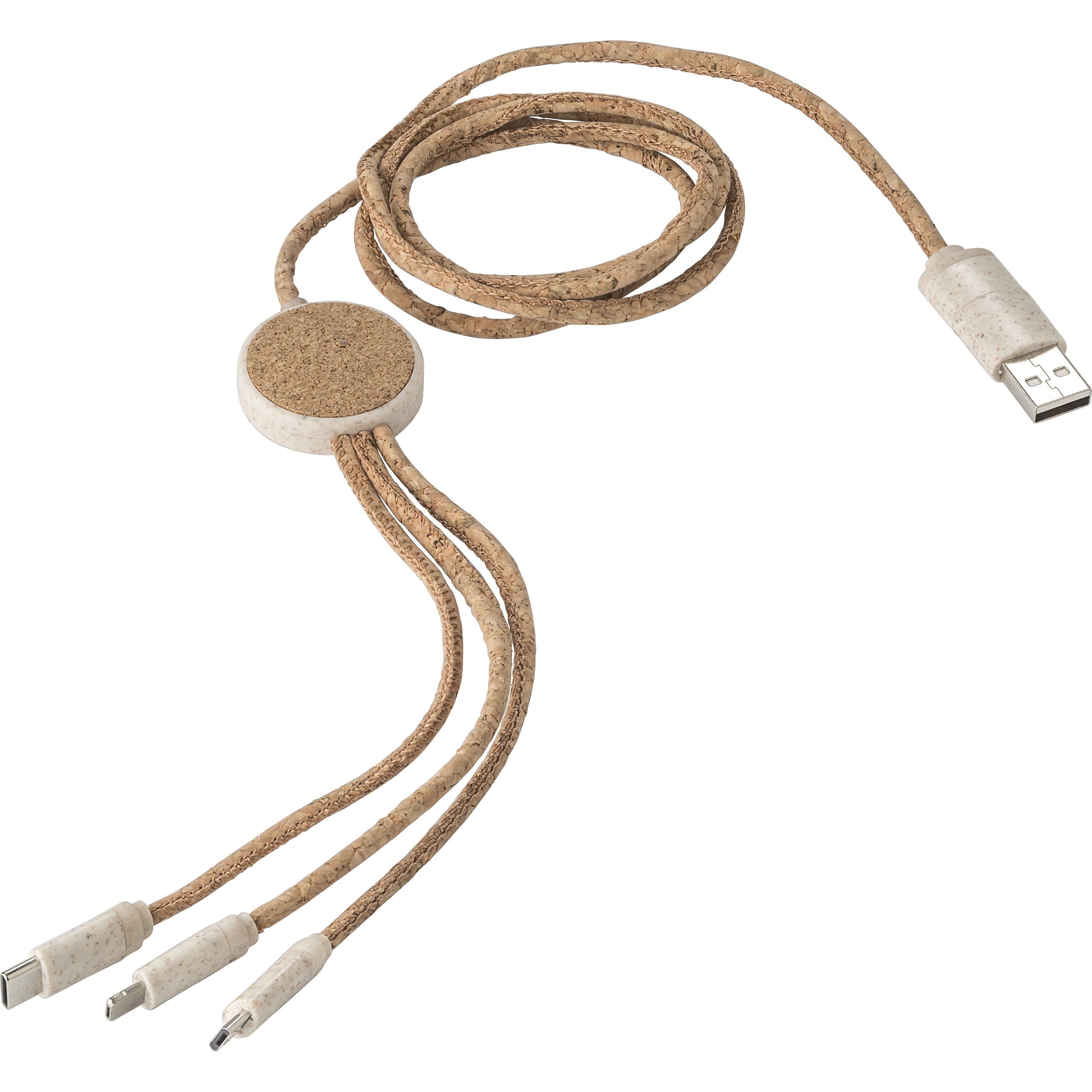 Ladekabel | Kork | 4-in-1 | 1,20 m