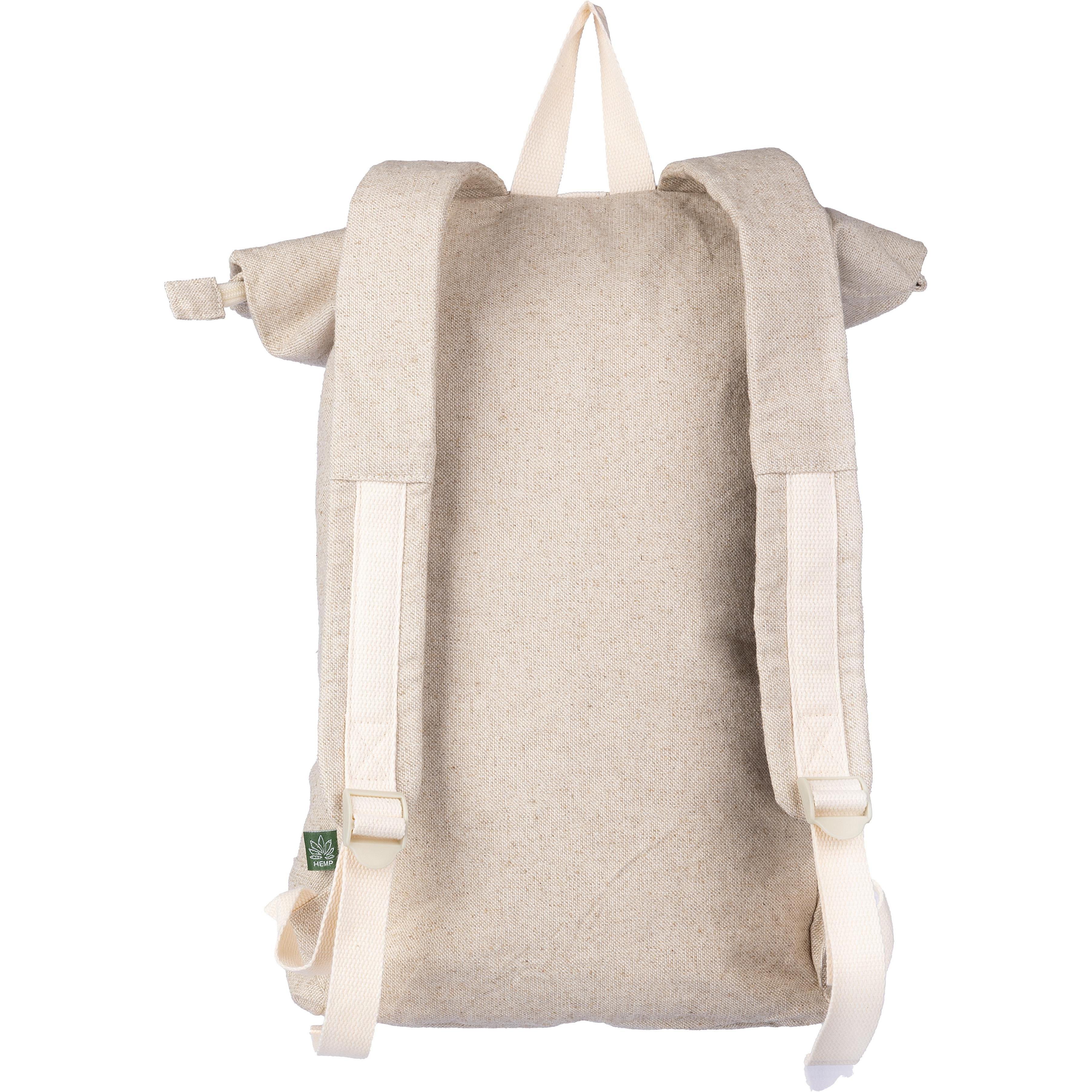 Hanf (280 gr/m2) Rolltop Rucksack Margarete